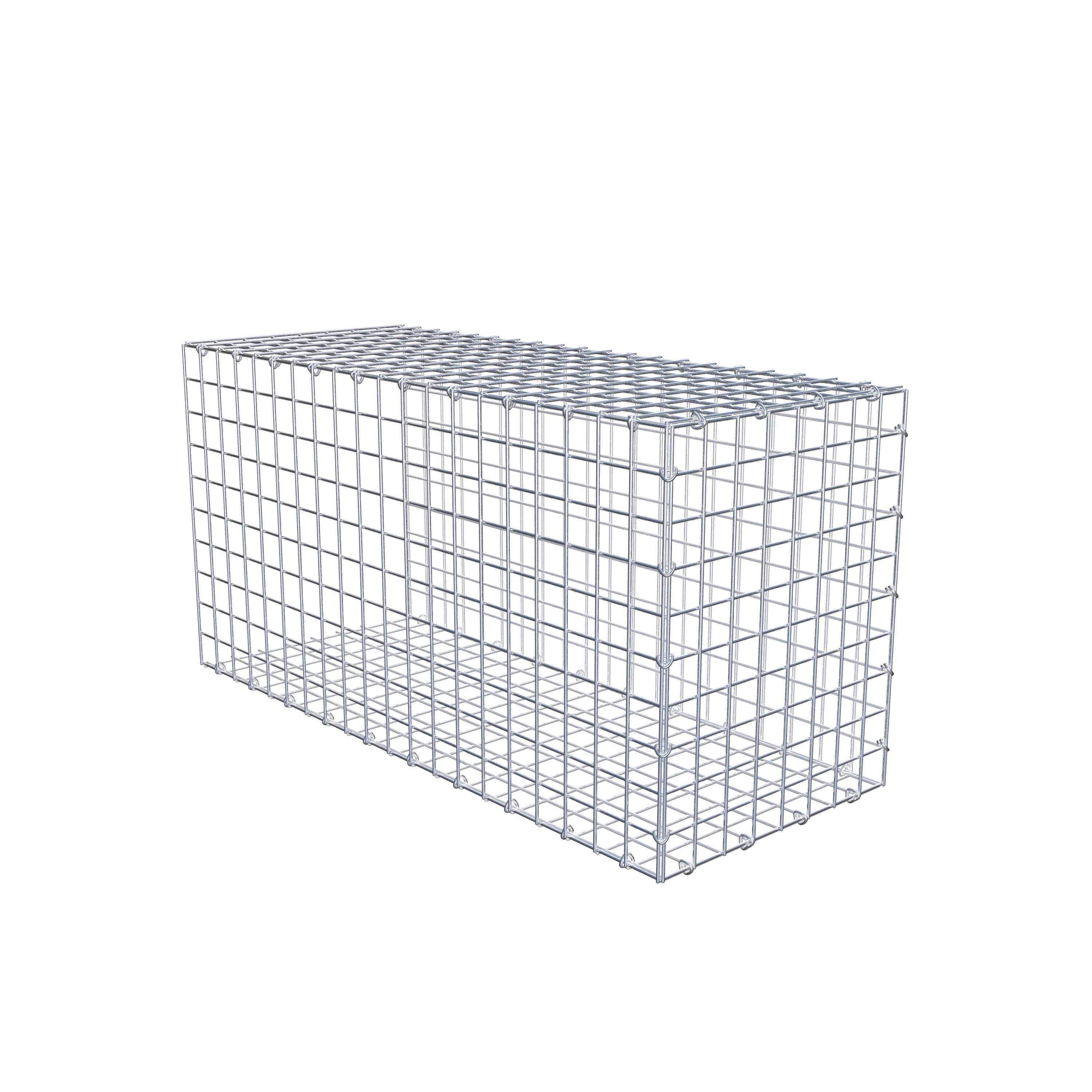 Gabion monté type 2 100 cm x 50 cm x 40 cm (L x H x P), maillage 5 cm x 5 cm, anneau en C