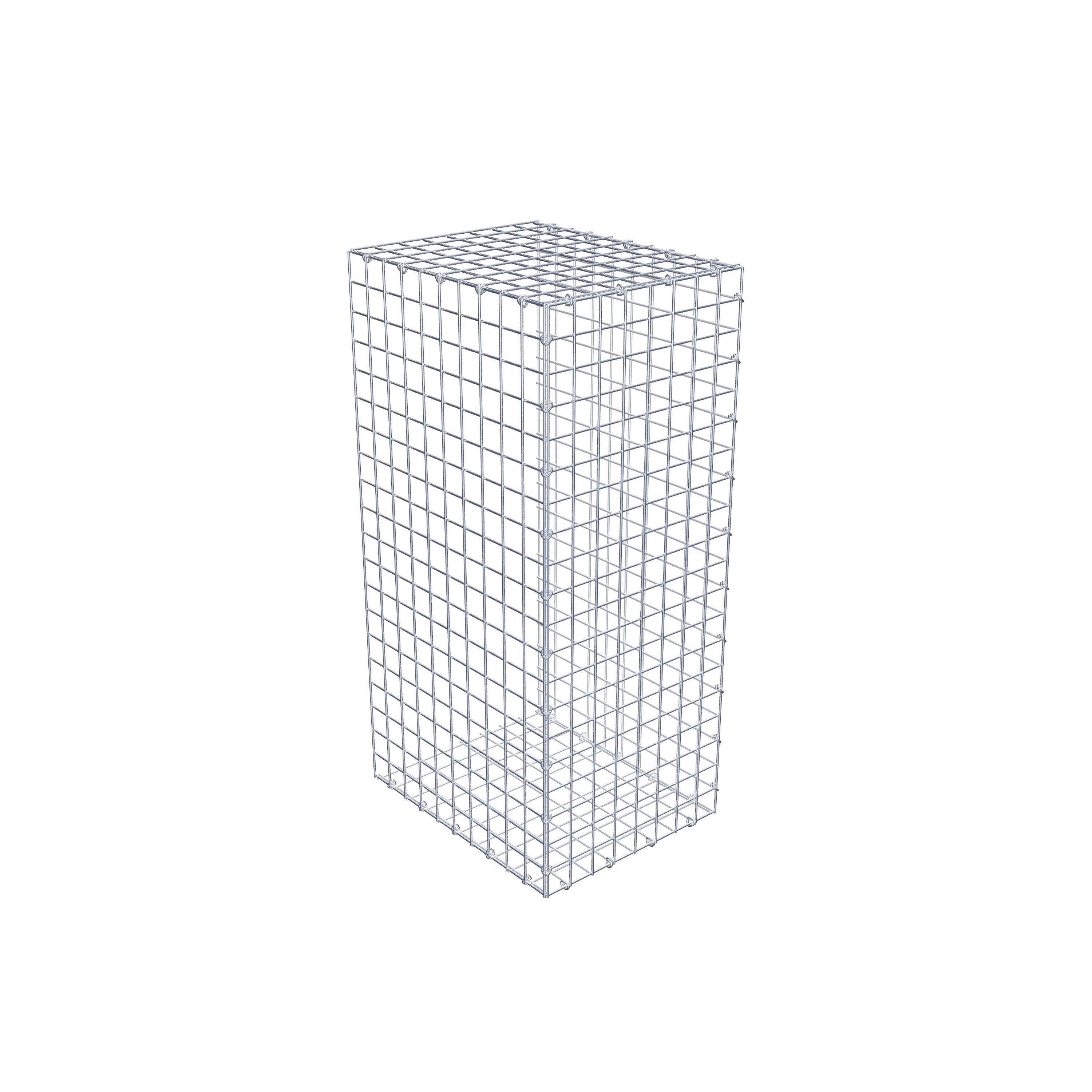 Gabion monté type 2 100 cm x 50 cm x 40 cm (L x H x P), maillage 5 cm x 5 cm, anneau en C