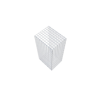 Fourche rapportée type 2 100 cm x 50 cm x 40 cm (L x H x P), mailles 5 cm x 5 cm, anneau C