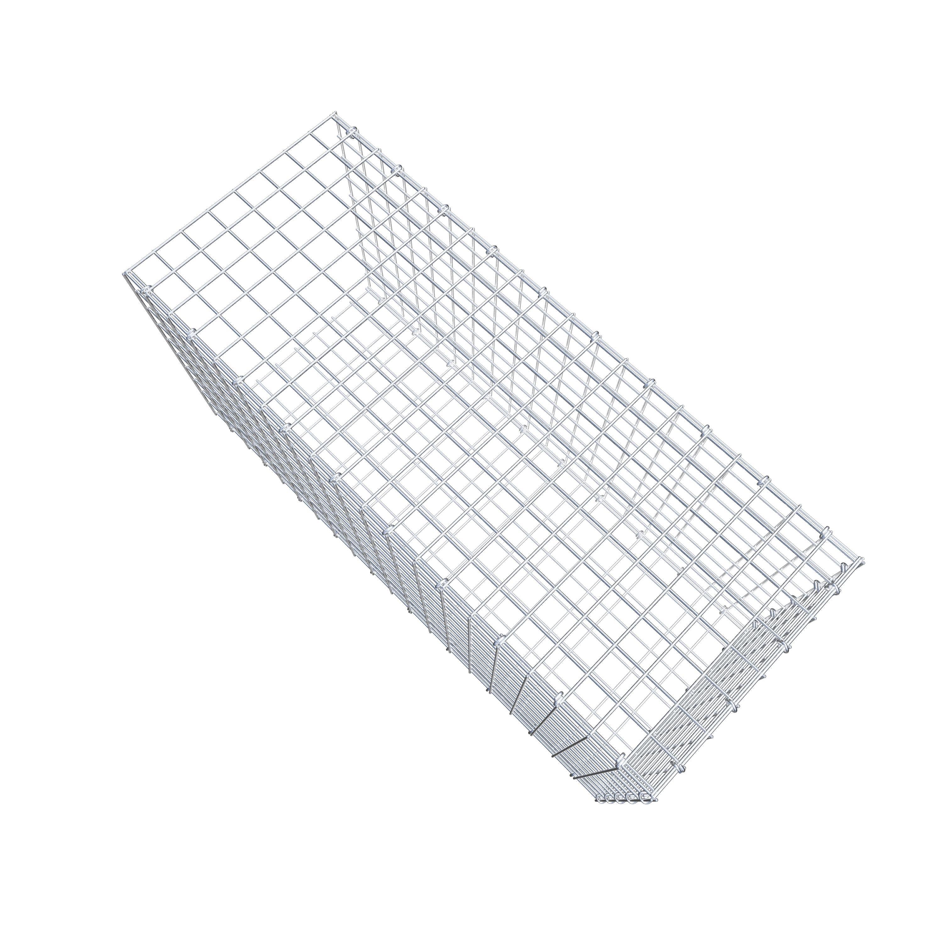 Gabion monté type 2 100 cm x 50 cm x 40 cm (L x H x P), maillage 5 cm x 5 cm, anneau en C