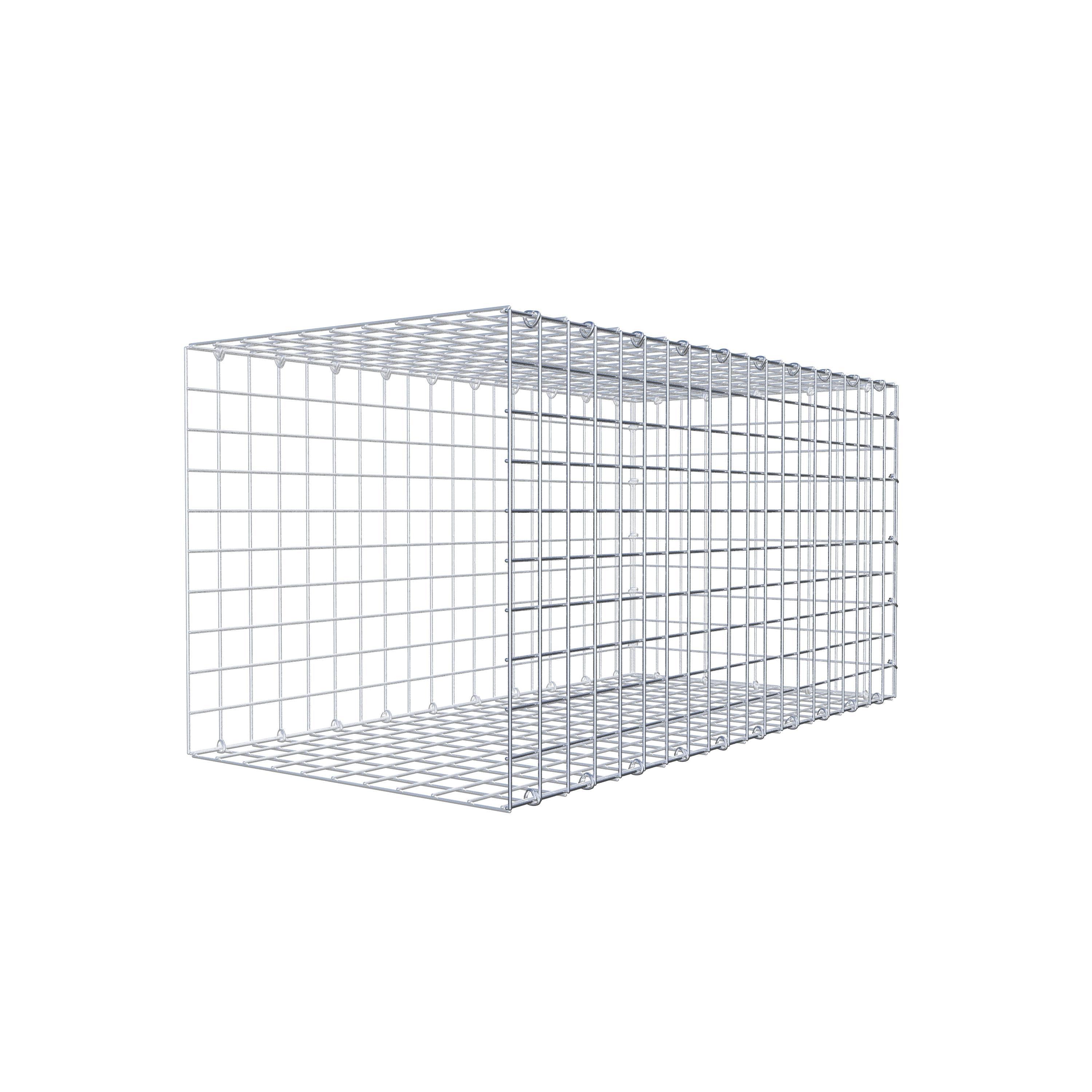 Gabion monté type 2 100 cm x 50 cm x 50 cm (L x H x P), maillage 5 cm x 5 cm, anneau en C