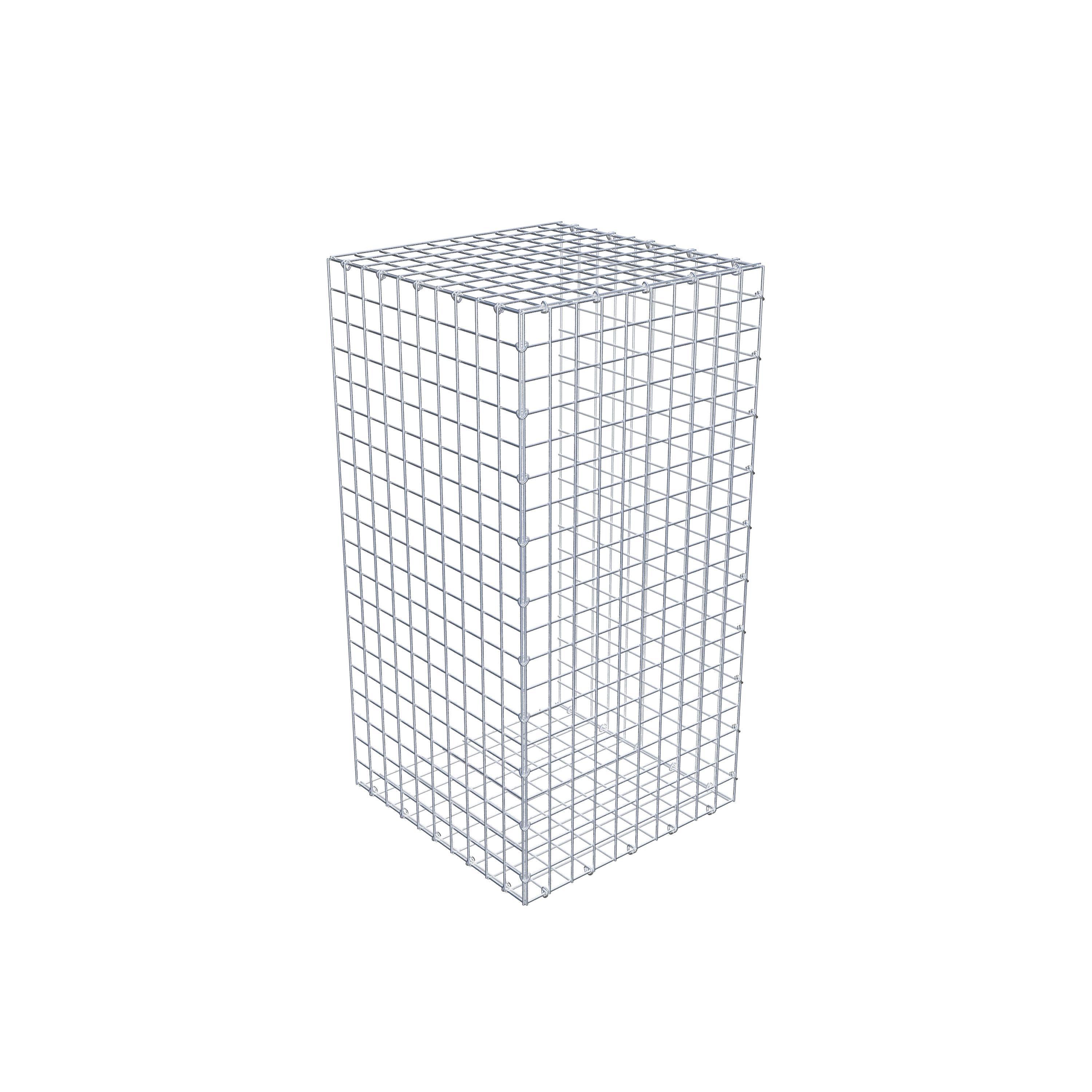 Gabion monté type 2 100 cm x 50 cm x 50 cm (L x H x P), maillage 5 cm x 5 cm, anneau en C