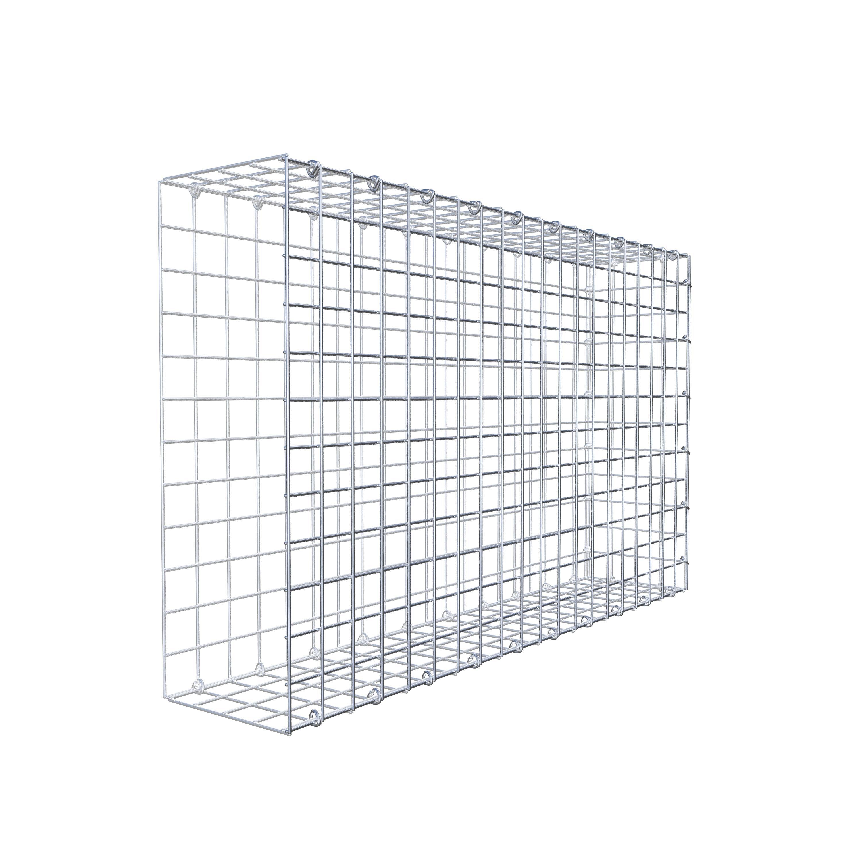 Gabion monté type 2 100 cm x 60 cm x 20 cm (L x H x P), maillage 5 cm x 5 cm, anneau en C