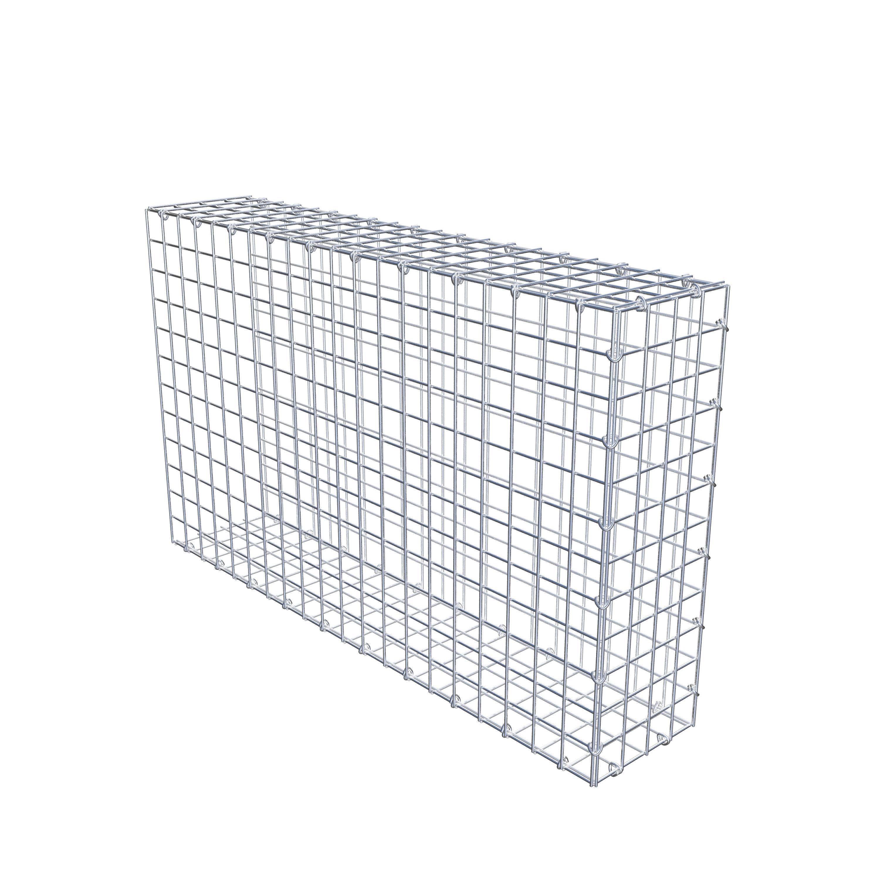 Gabion monté type 2 100 cm x 60 cm x 20 cm (L x H x P), maillage 5 cm x 5 cm, anneau en C