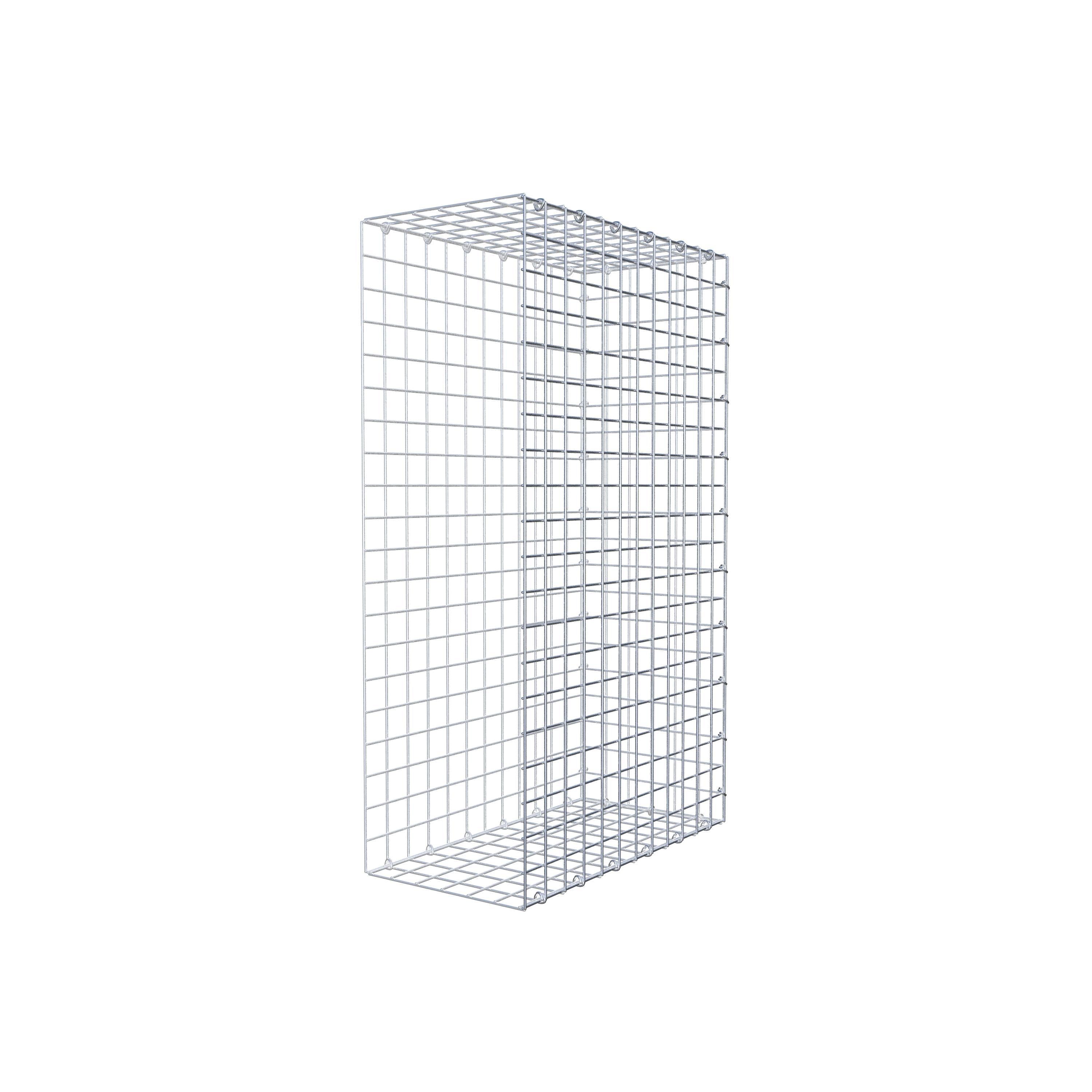 Gabion monté type 2 100 cm x 60 cm x 30 cm (L x H x P), maillage 5 cm x 5 cm, anneau en C