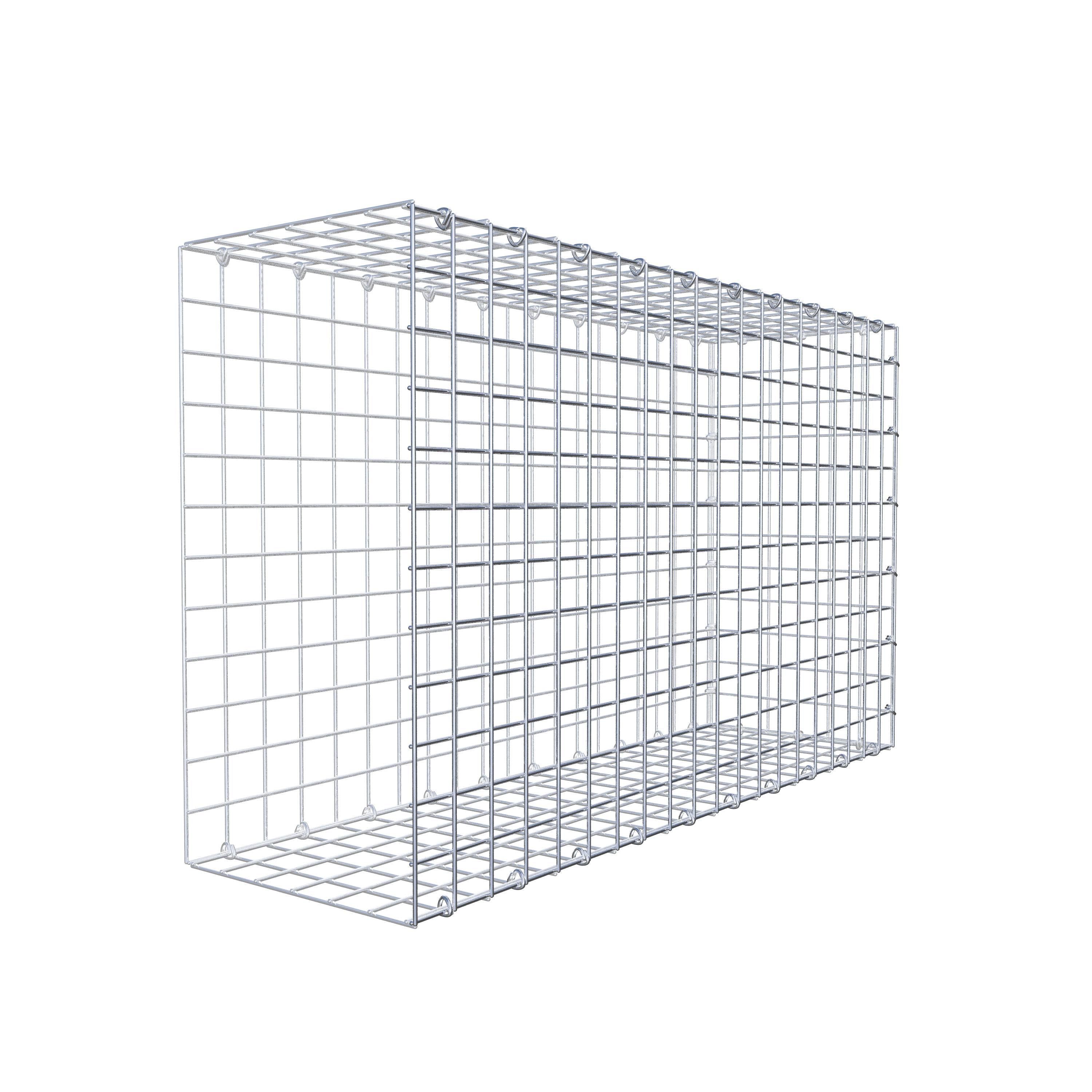 Gabion monté type 2 100 cm x 60 cm x 30 cm (L x H x P), maillage 5 cm x 5 cm, anneau en C