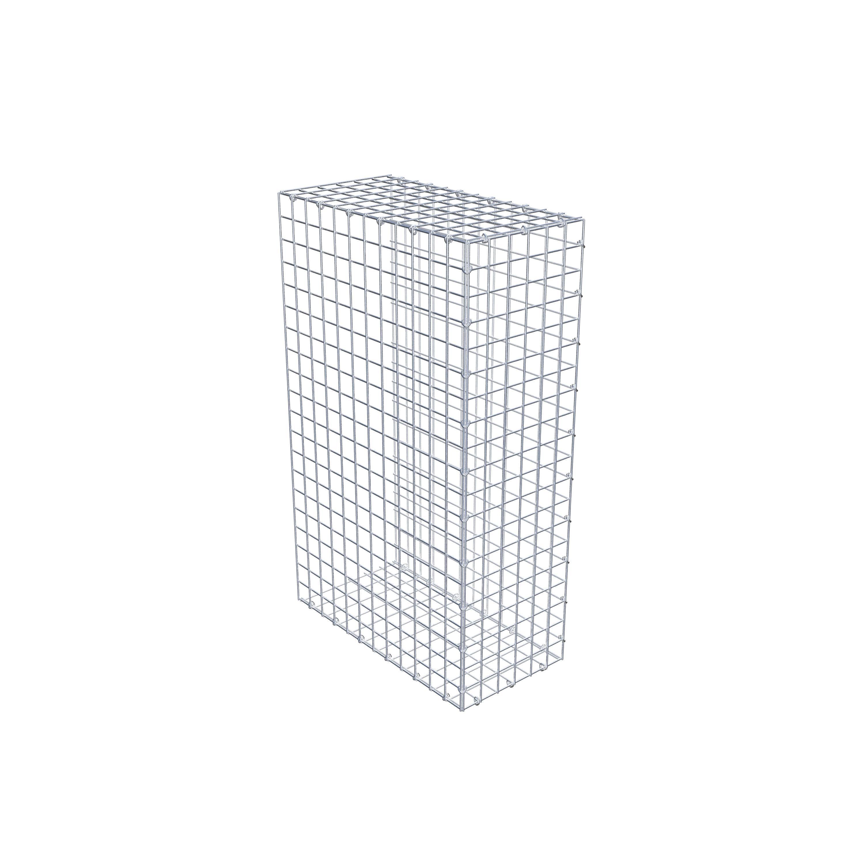 Gabion monté type 2 100 cm x 60 cm x 30 cm (L x H x P), maillage 5 cm x 5 cm, anneau en C