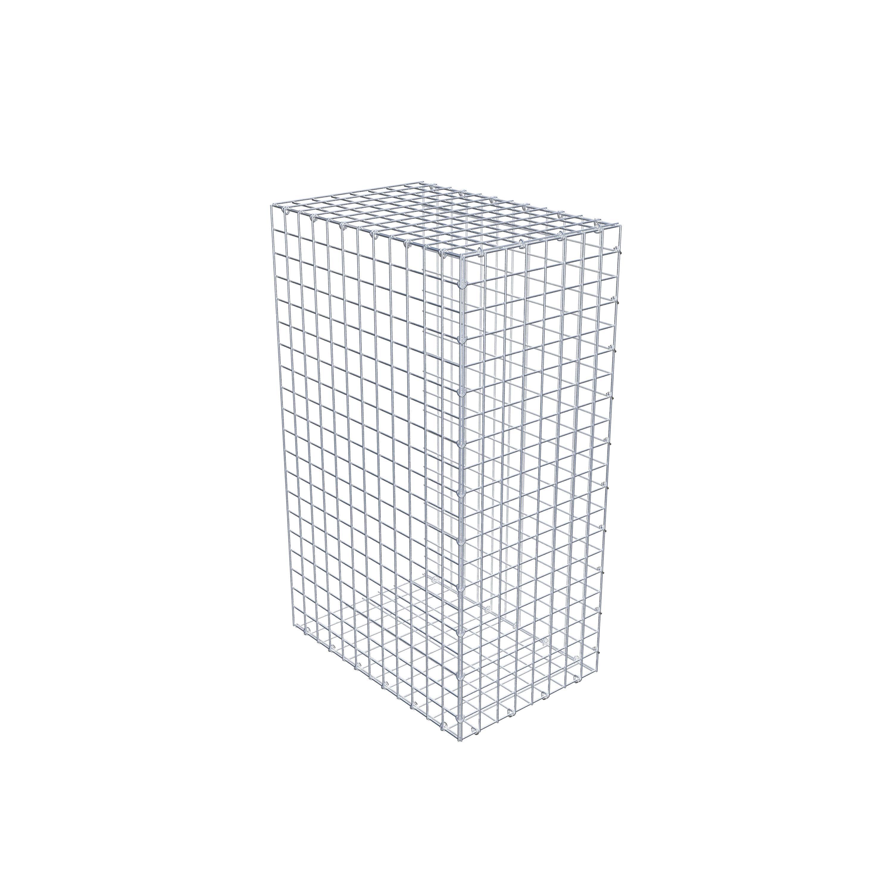 Gabion monté type 2 100 cm x 60 cm x 40 cm (L x H x P), maillage 5 cm x 5 cm, anneau en C