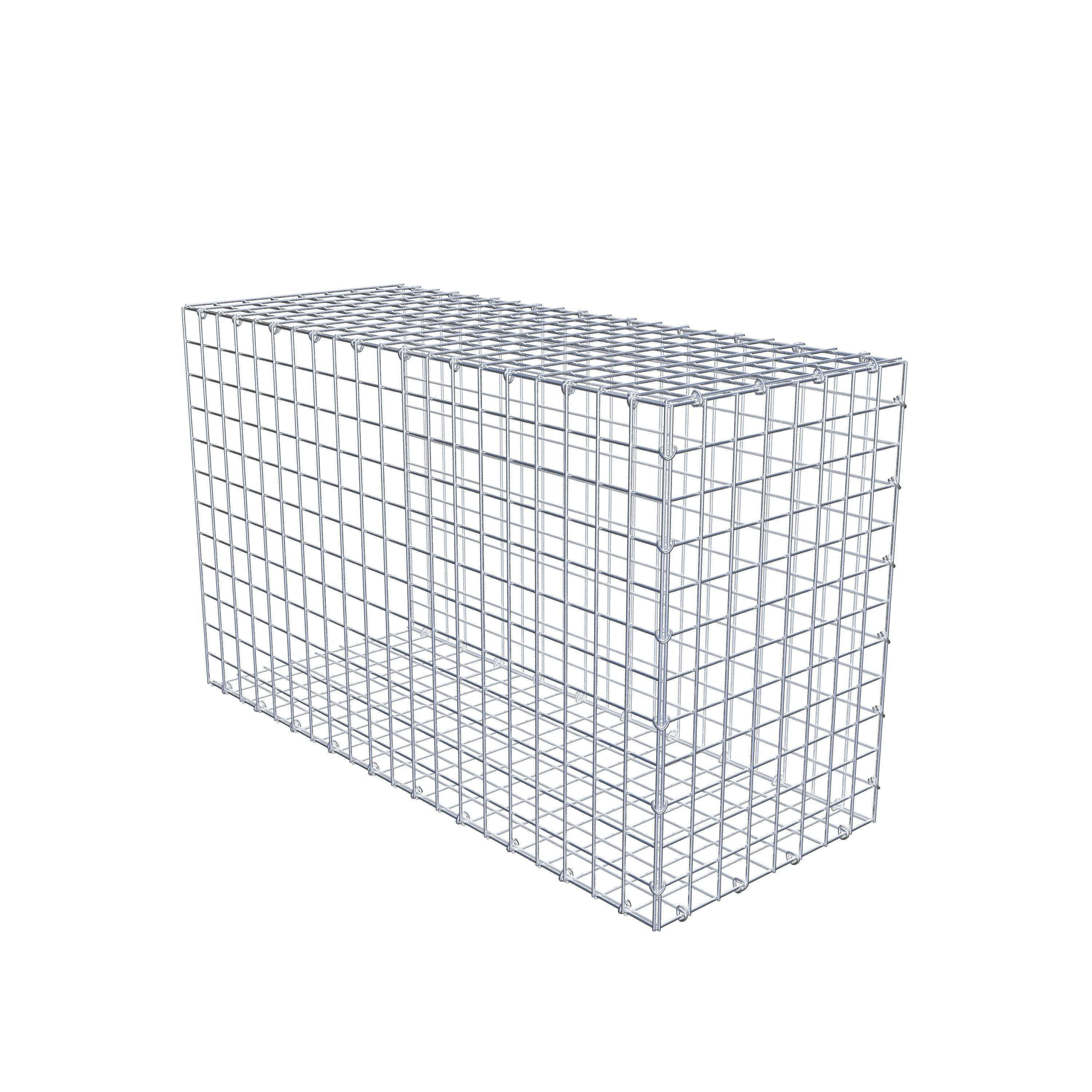 Gabion monté type 2 100 cm x 60 cm x 40 cm (L x H x P), maillage 5 cm x 5 cm, anneau en C