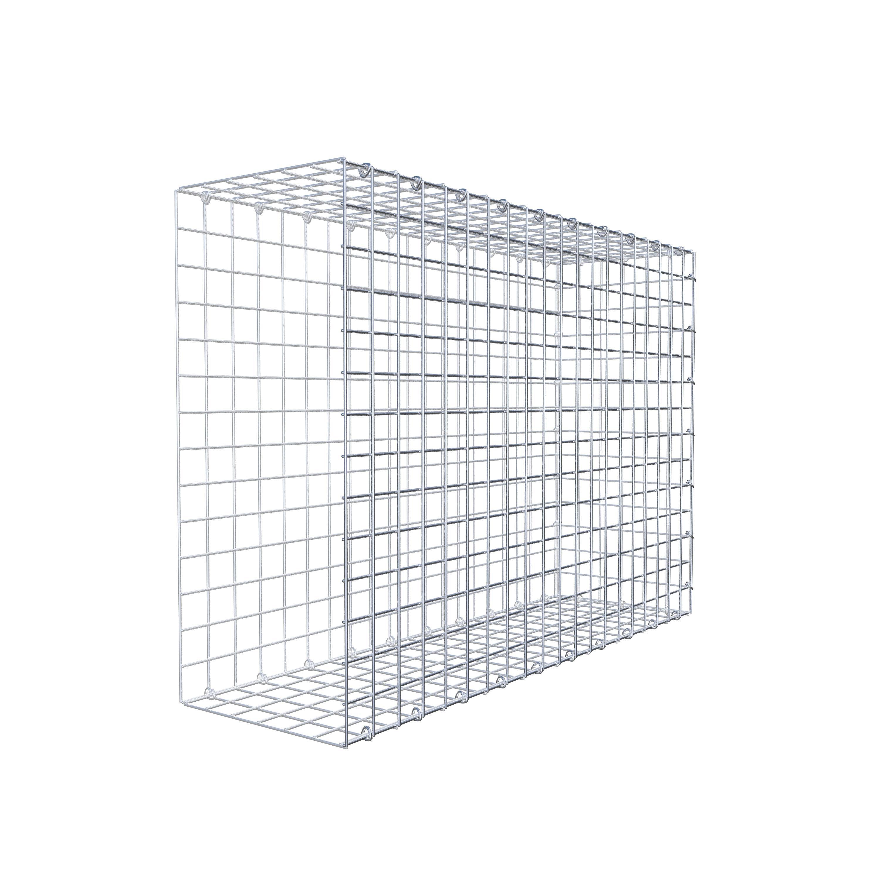 Gabion monté type 2 100 cm x 70 cm x 30 cm (L x H x P), maillage 5 cm x 5 cm, anneau en C