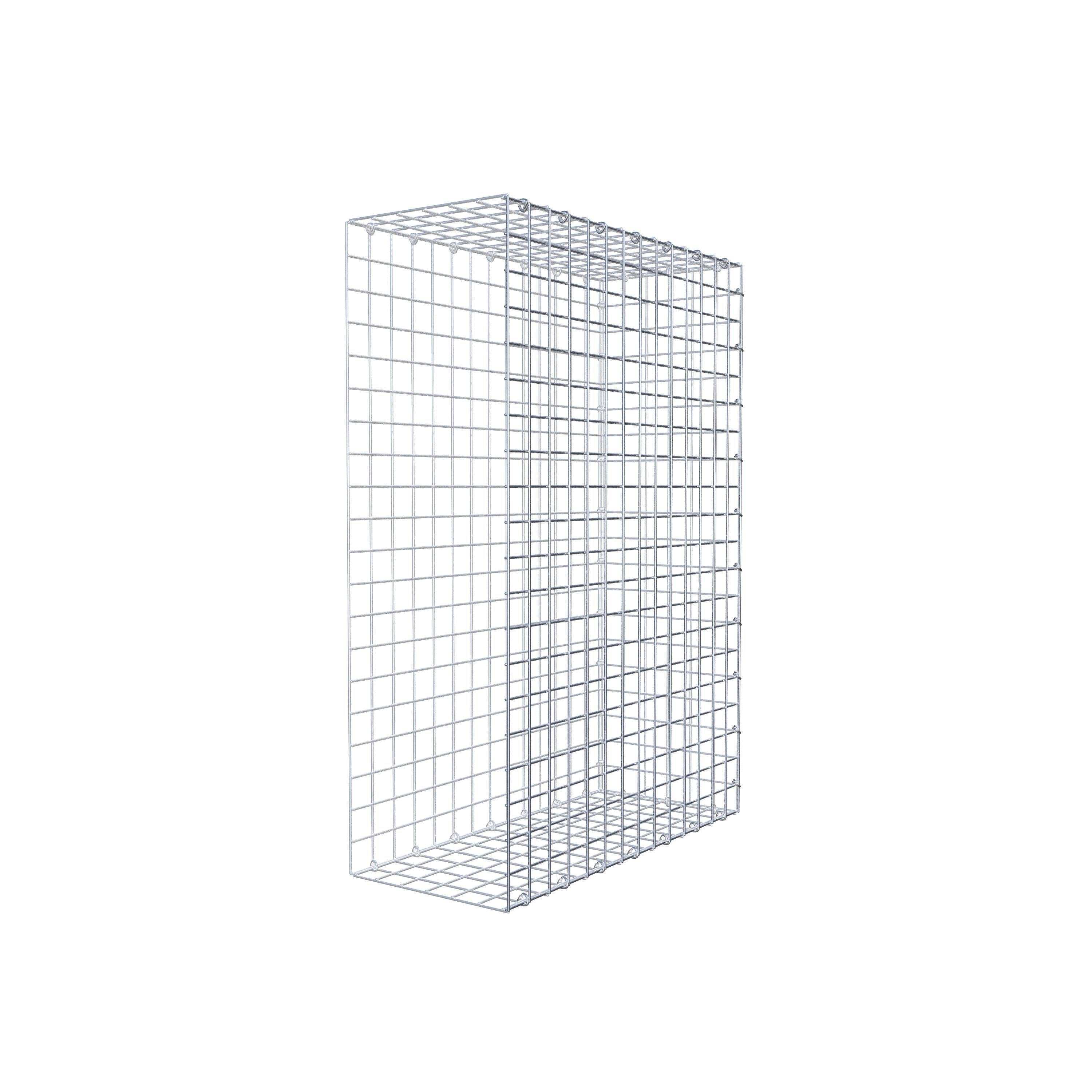 Gabion monté type 2 100 cm x 70 cm x 30 cm (L x H x P), maillage 5 cm x 5 cm, anneau en C