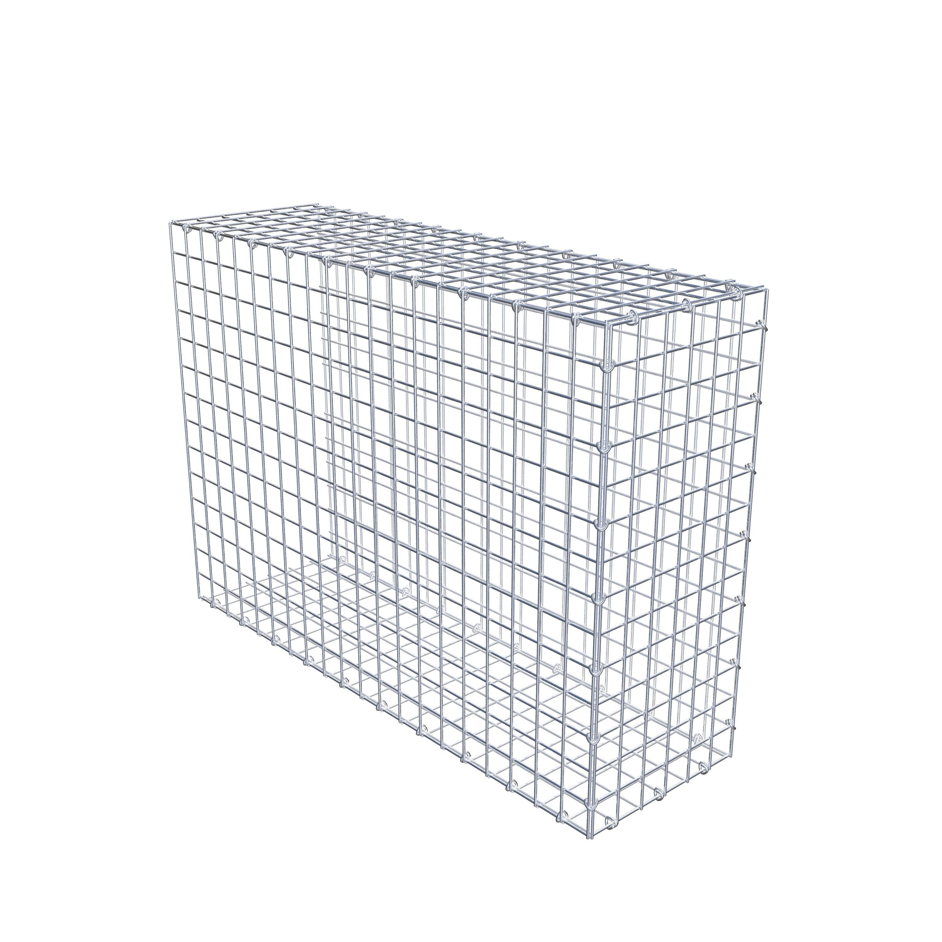 Gabion monté type 2 100 cm x 70 cm x 30 cm (L x H x P), maillage 5 cm x 5 cm, anneau en C