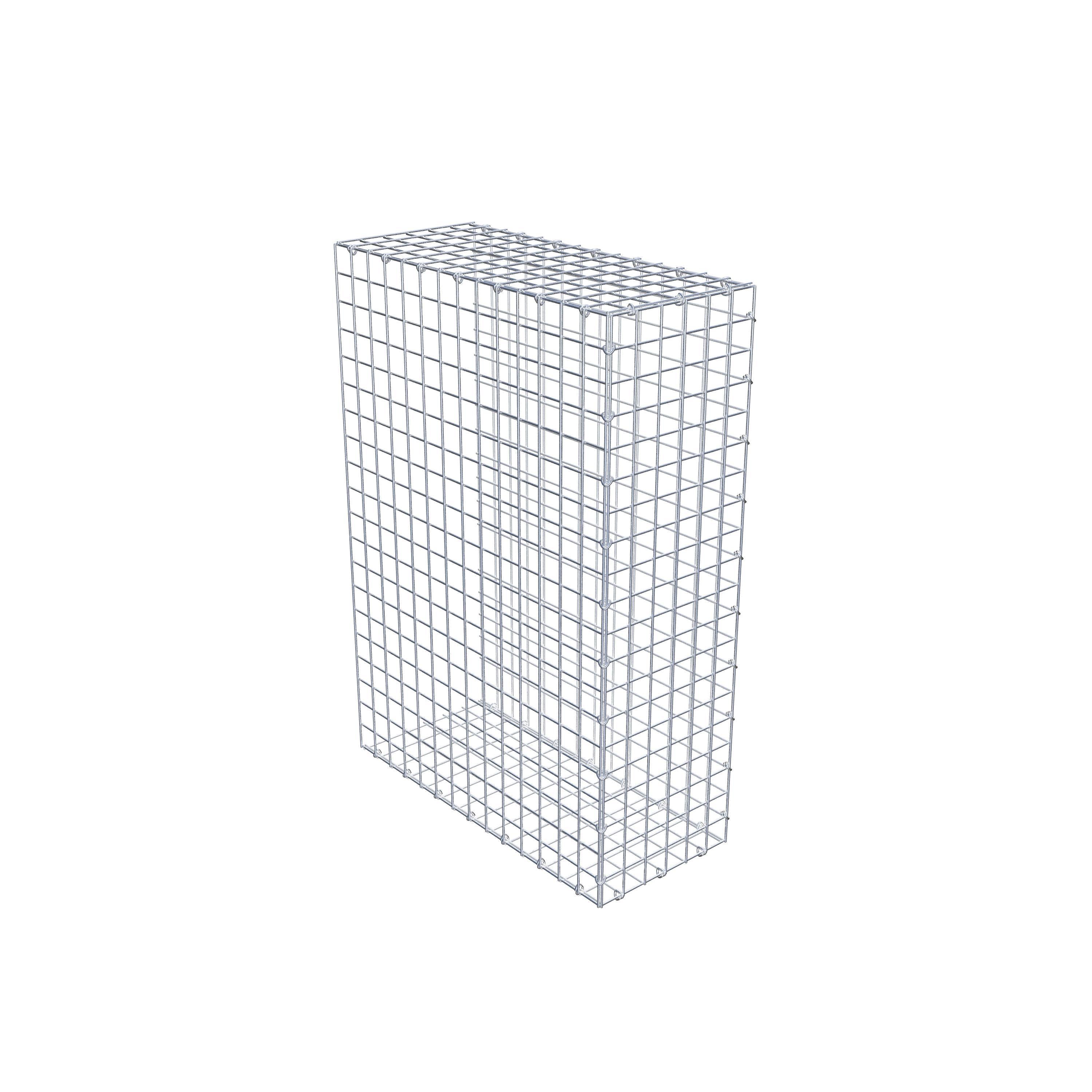 Gabion monté type 2 100 cm x 70 cm x 30 cm (L x H x P), maillage 5 cm x 5 cm, anneau en C