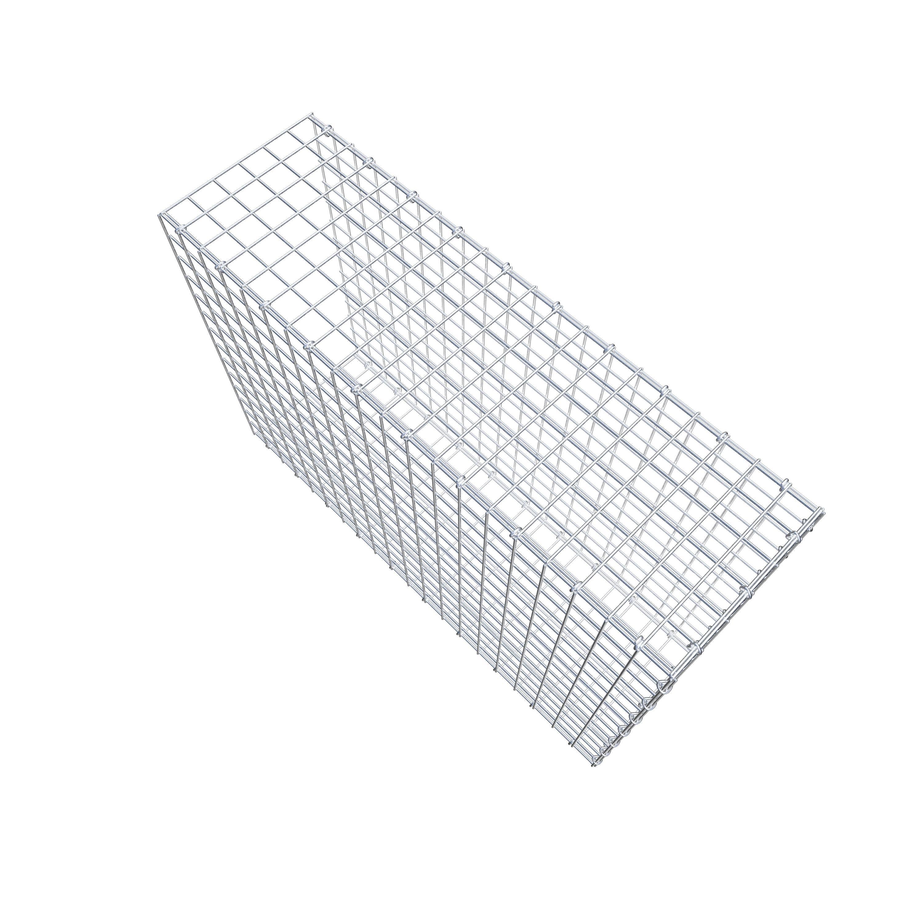 Gabion monté type 2 100 cm x 70 cm x 30 cm (L x H x P), maillage 5 cm x 5 cm, anneau en C