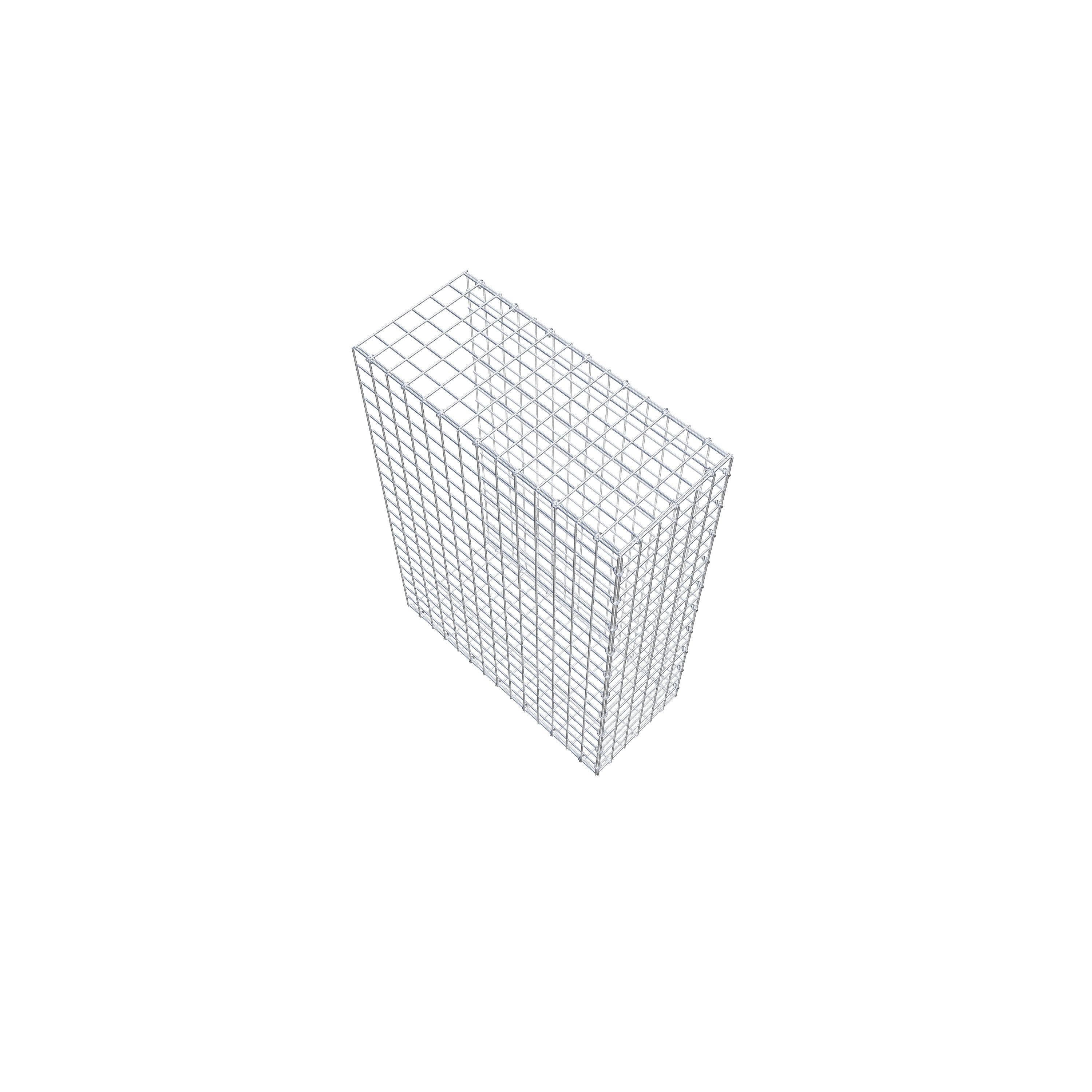 Gabion monté type 2 100 cm x 70 cm x 30 cm (L x H x P), maillage 5 cm x 5 cm, anneau en C