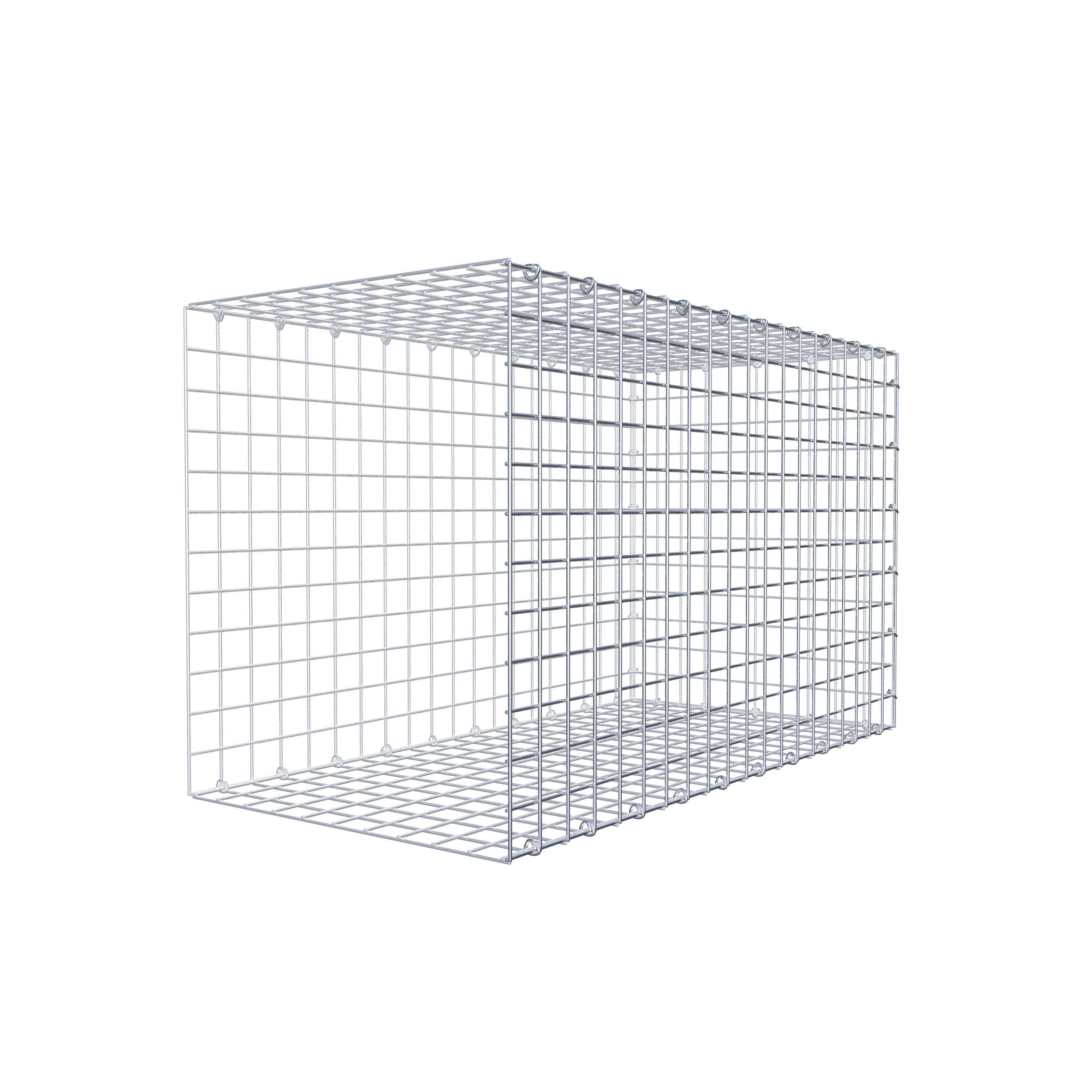 Gabion monté type 2 100 cm x 60 cm x 50 cm (L x H x P), maillage 5 cm x 5 cm, anneau en C