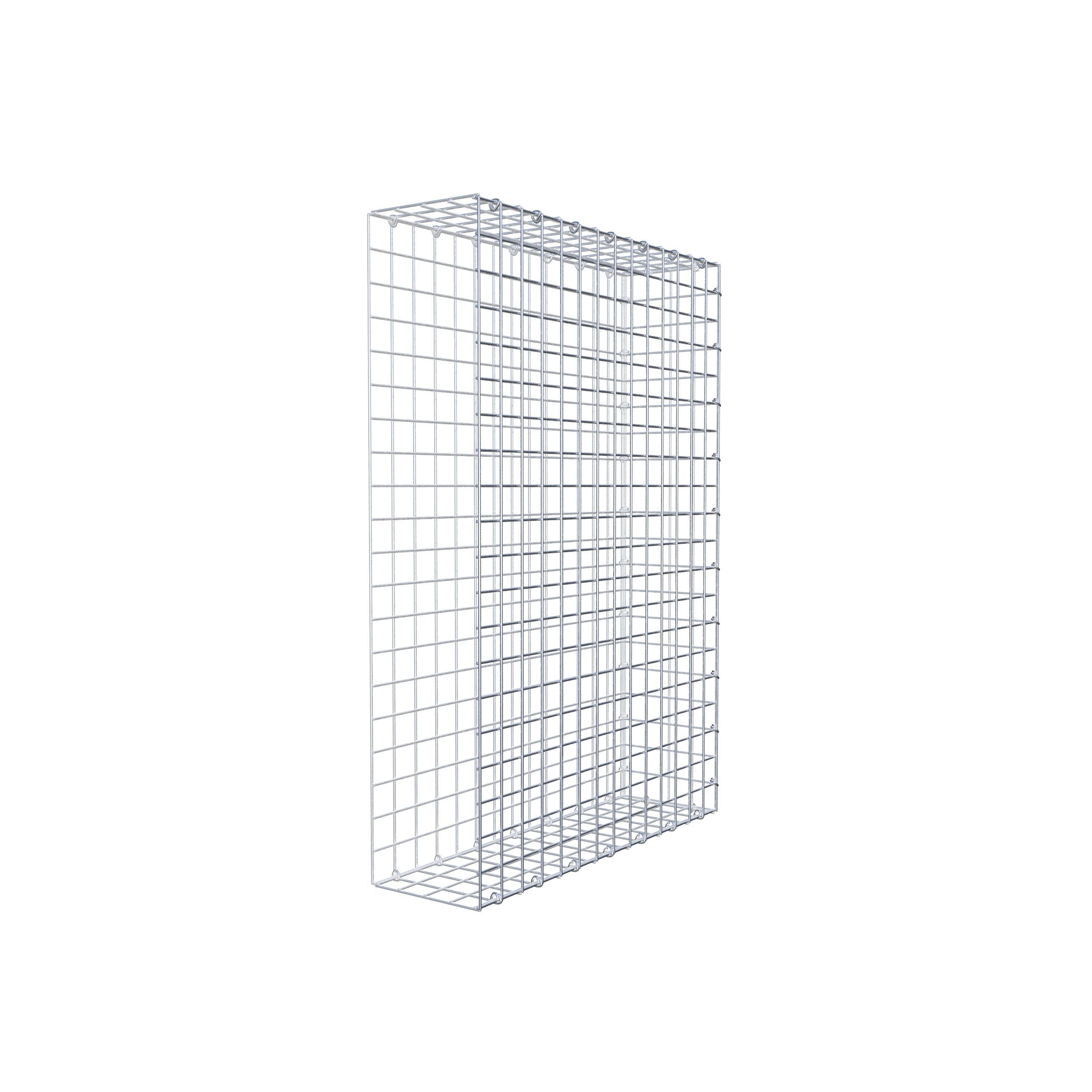 Gabion monté type 2 100 cm x 70 cm x 20 cm (L x H x P), maillage 5 cm x 5 cm, anneau en C