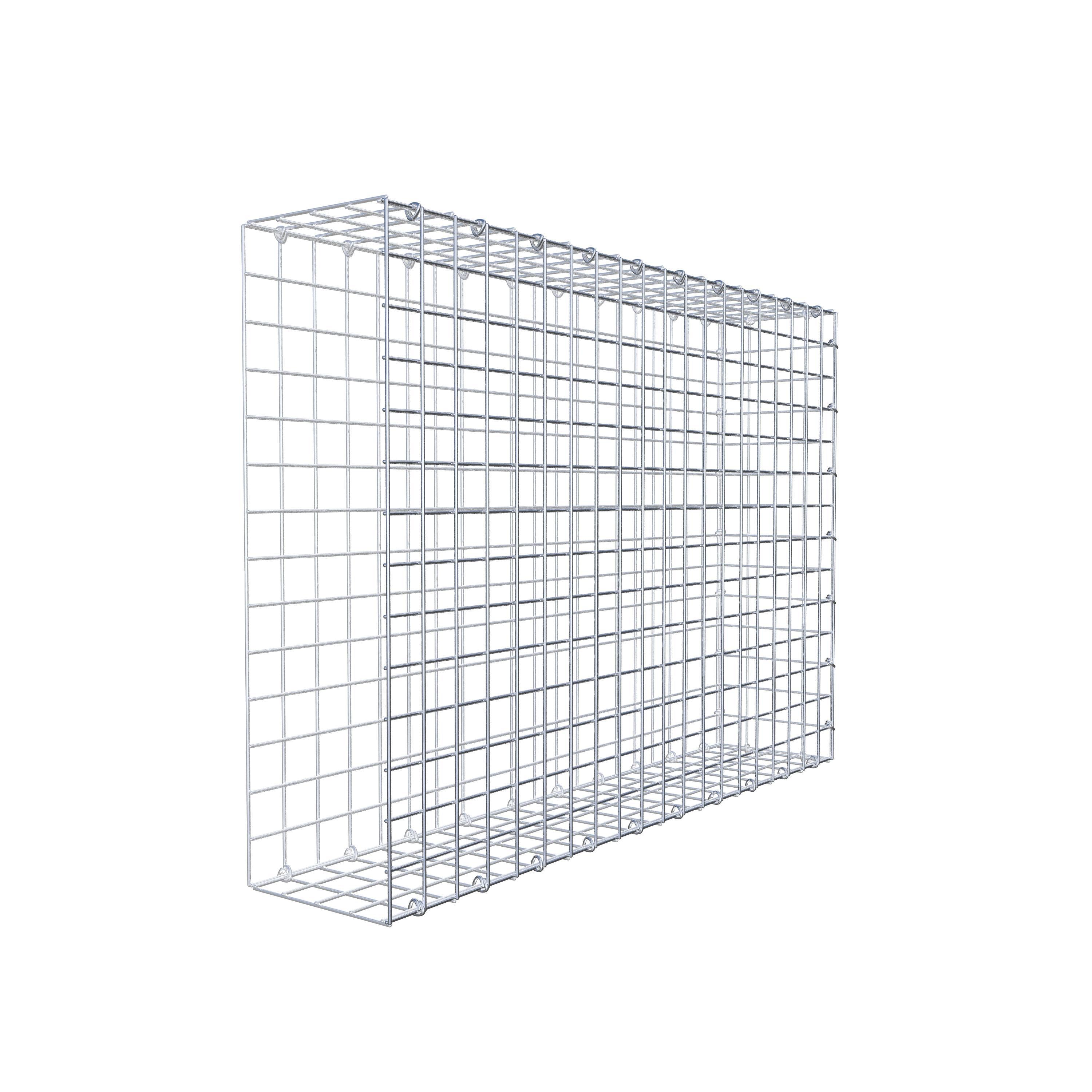 Gabion monté type 2 100 cm x 70 cm x 20 cm (L x H x P), maillage 5 cm x 5 cm, anneau en C