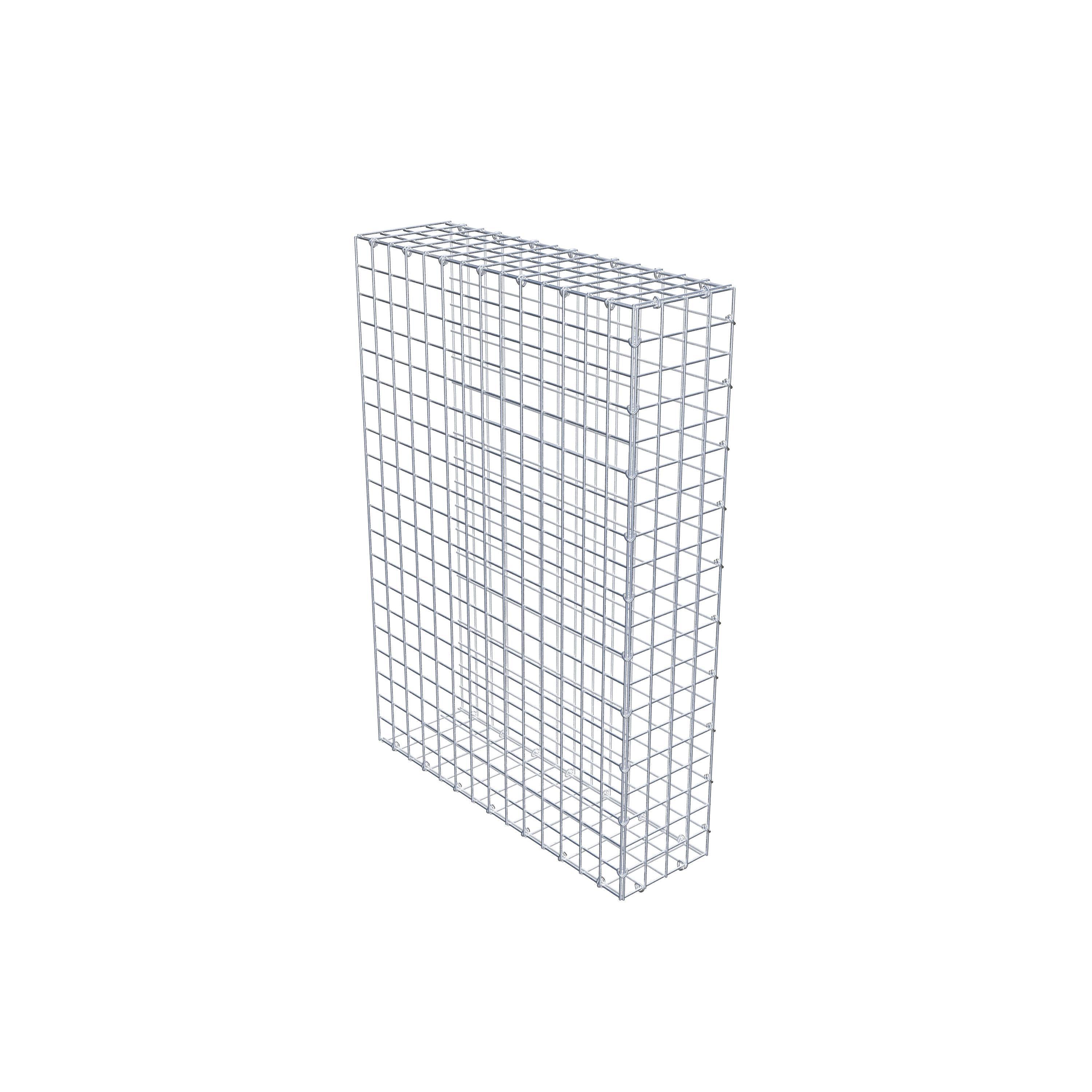 Gabion monté type 2 100 cm x 70 cm x 20 cm (L x H x P), maillage 5 cm x 5 cm, anneau en C