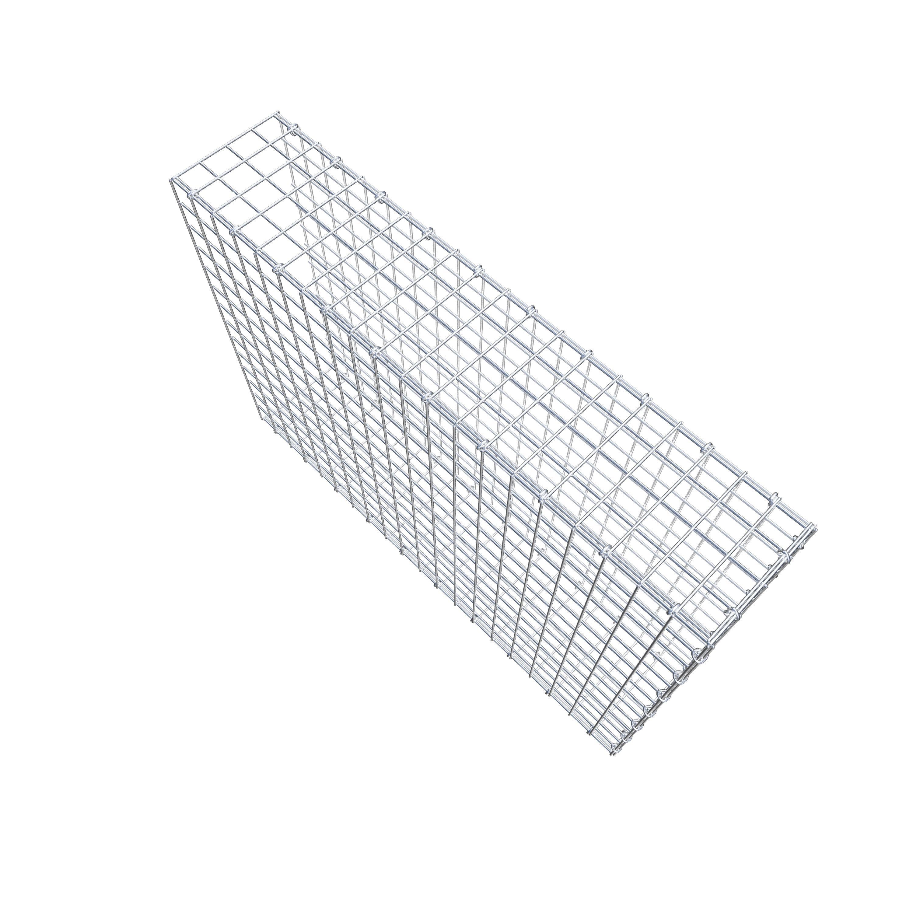 Gabion monté type 2 100 cm x 70 cm x 20 cm (L x H x P), maillage 5 cm x 5 cm, anneau en C