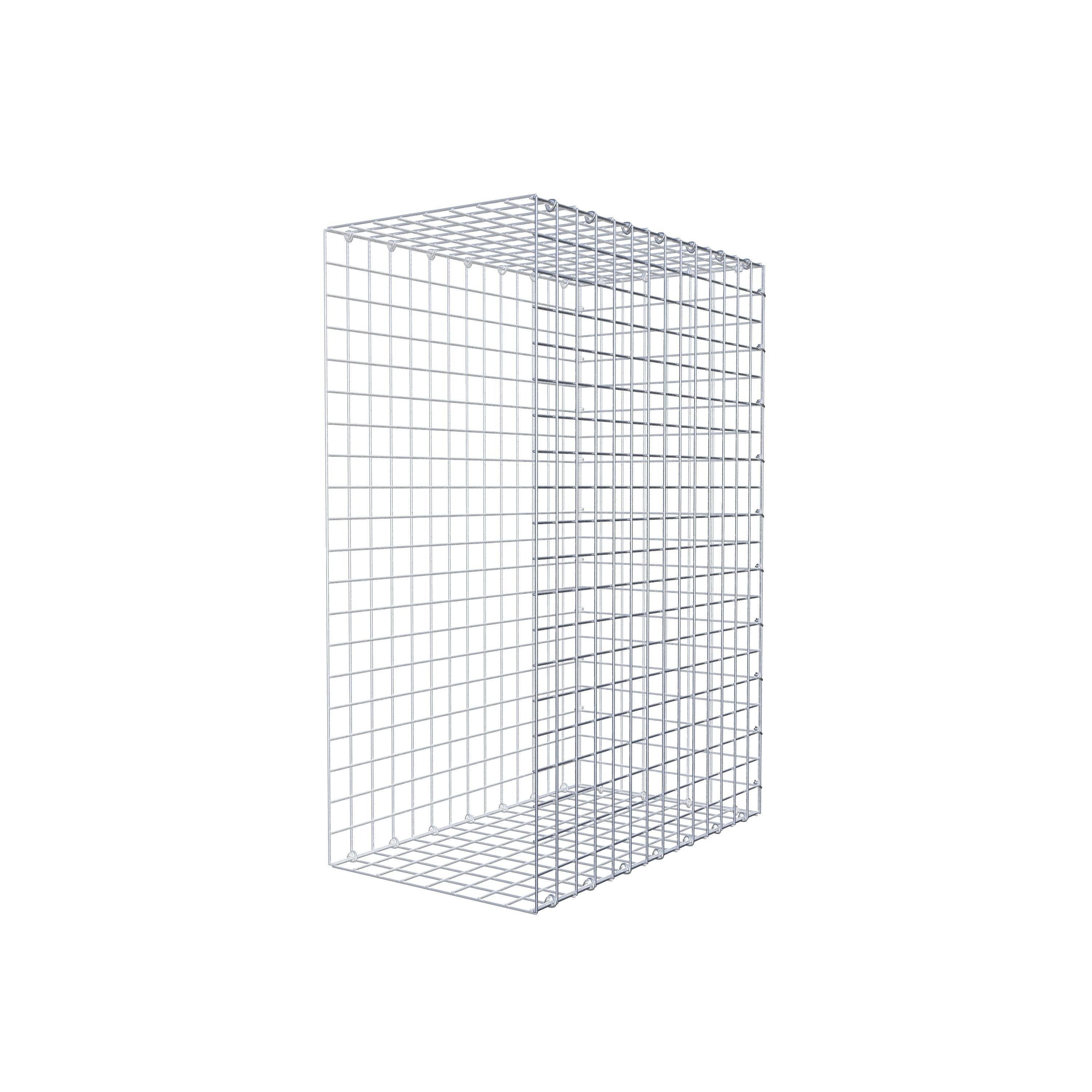 Gabion monté type 2 100 cm x 70 cm x 40 cm (L x H x P), maillage 5 cm x 5 cm, anneau en C