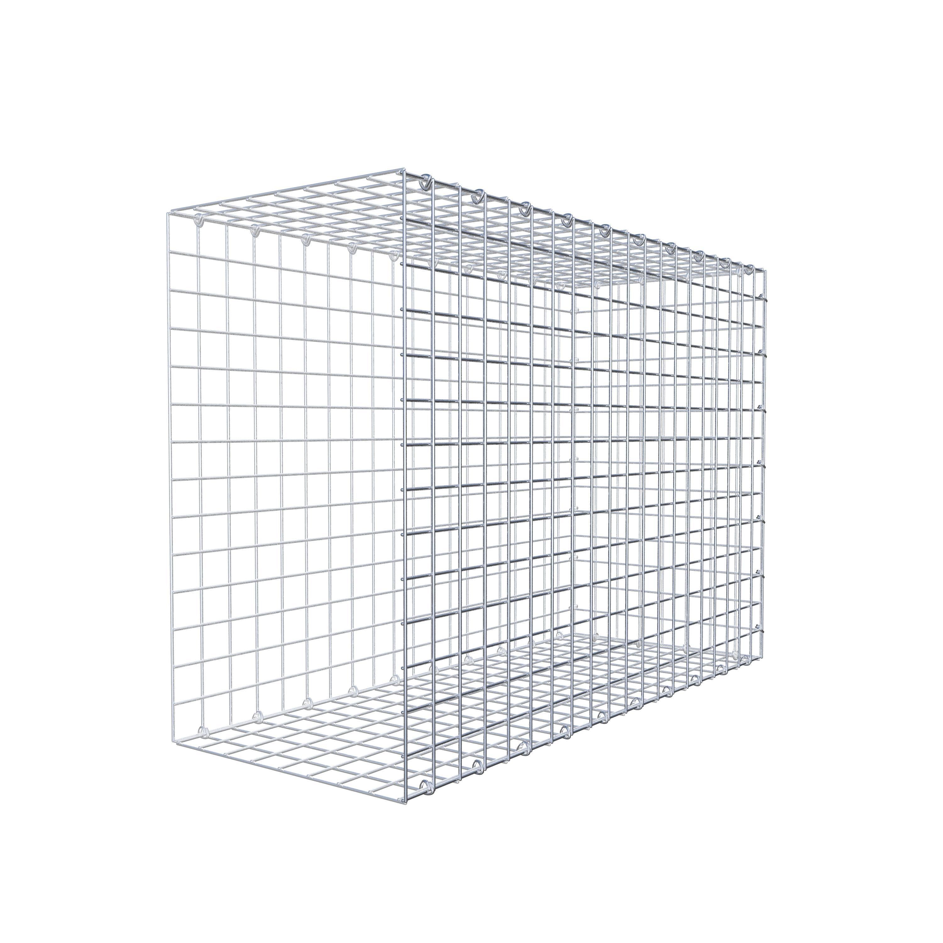 Gabion monté type 2 100 cm x 70 cm x 40 cm (L x H x P), maillage 5 cm x 5 cm, anneau en C