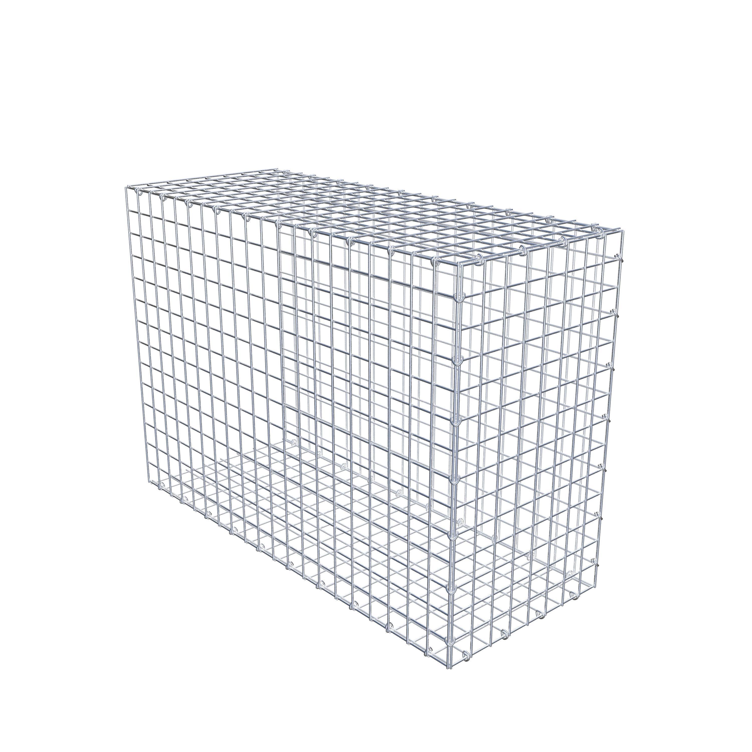 Gabion monté type 2 100 cm x 70 cm x 40 cm (L x H x P), maillage 5 cm x 5 cm, anneau en C