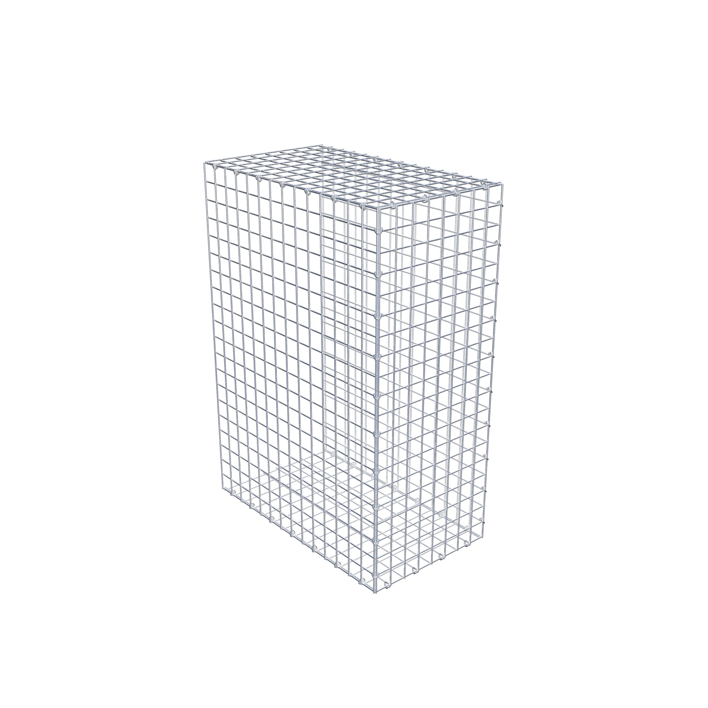 Gabion monté type 2 100 cm x 70 cm x 40 cm (L x H x P), maillage 5 cm x 5 cm, anneau en C