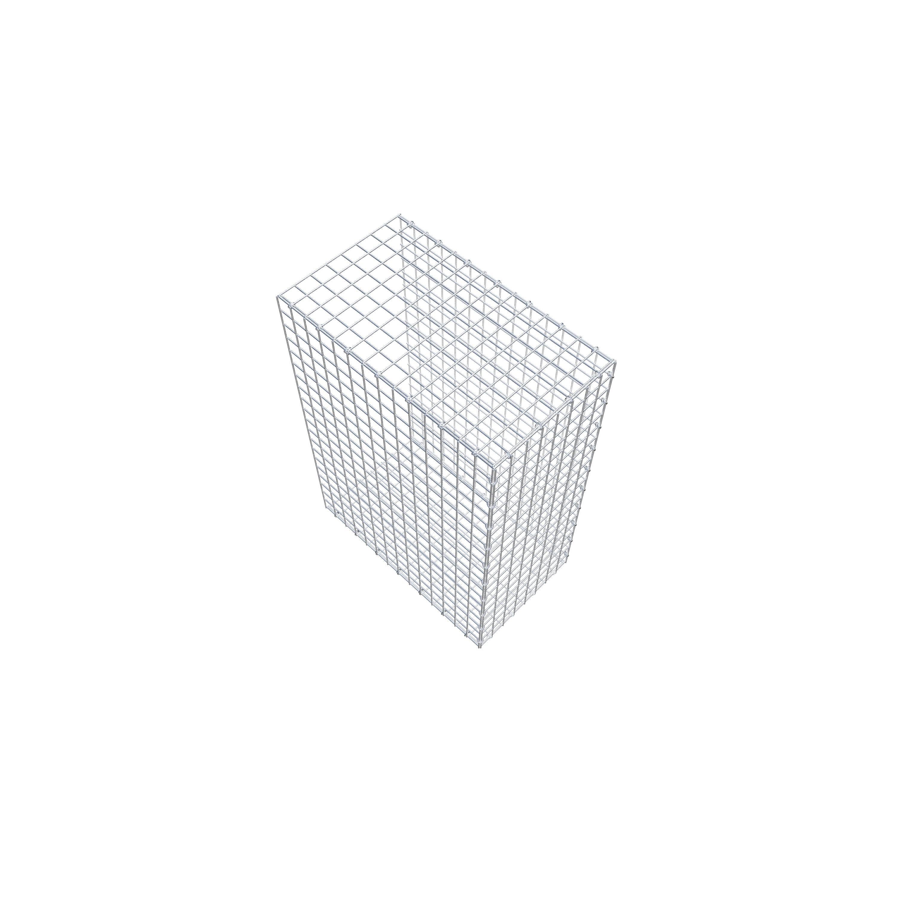 Gabion monté type 2 100 cm x 70 cm x 40 cm (L x H x P), maillage 5 cm x 5 cm, anneau en C