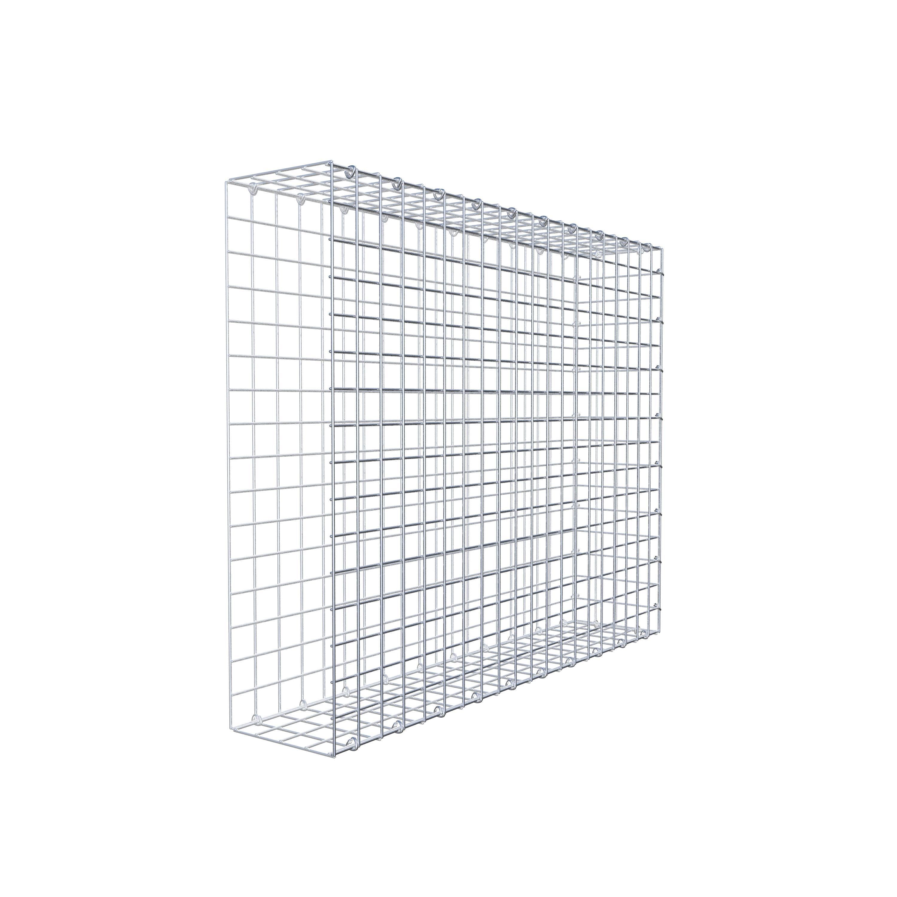 Gabion monté type 2 100 cm x 80 cm x 20 cm (L x H x P), maillage 5 cm x 5 cm, anneau en C