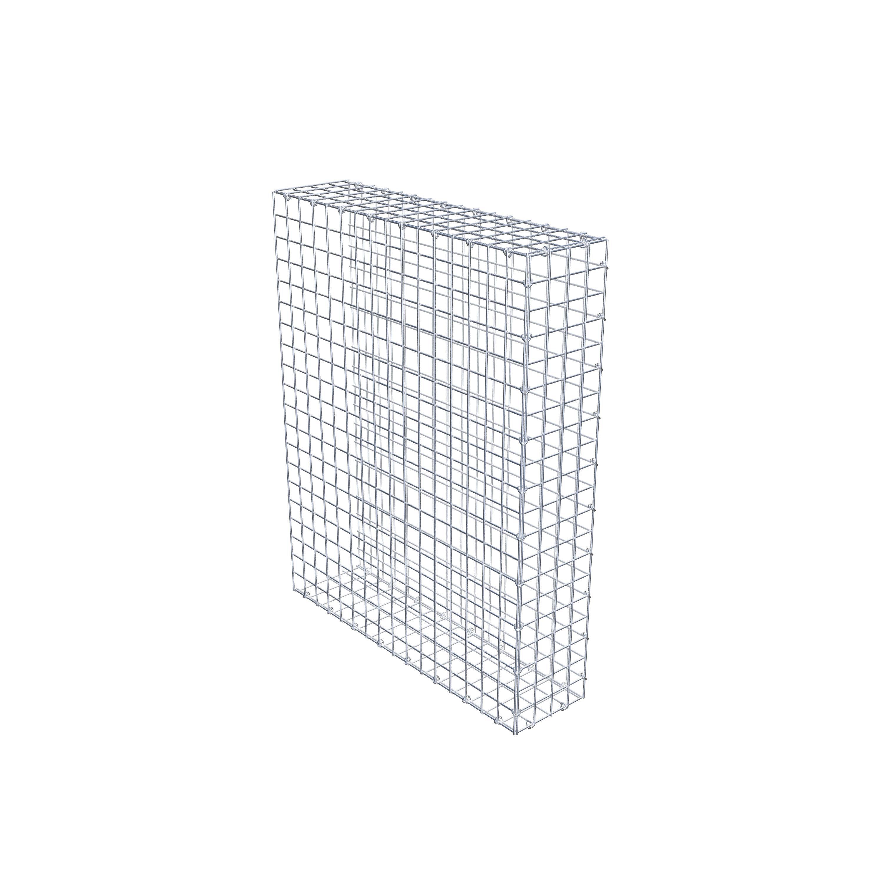 Gabion monté type 2 100 cm x 80 cm x 20 cm (L x H x P), maillage 5 cm x 5 cm, anneau en C