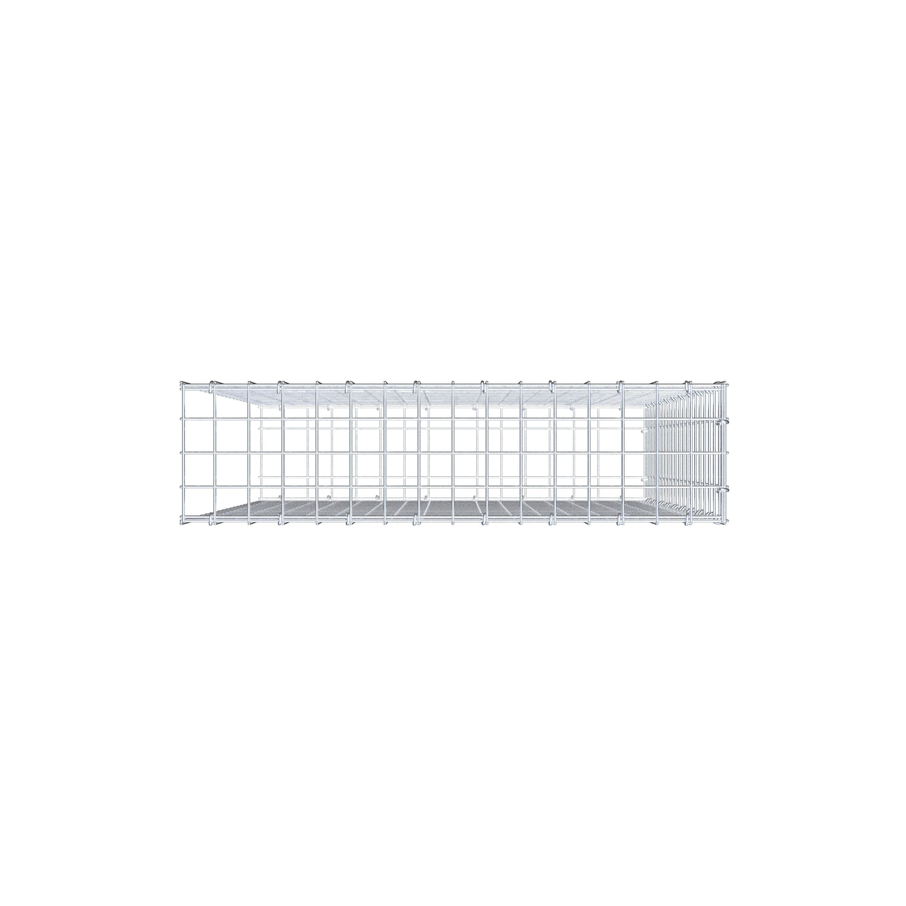 Gabion monté type 2 100 cm x 80 cm x 20 cm (L x H x P), maillage 5 cm x 5 cm, anneau en C