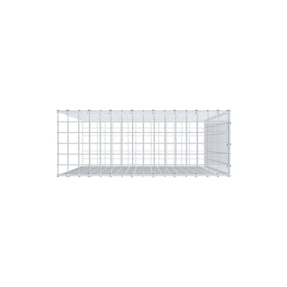 Anbaugabione Typ 2 100 cm x 80 cm x 30 cm (L x H x T), Maschenweite 5 cm x 5 cm, C-Ring