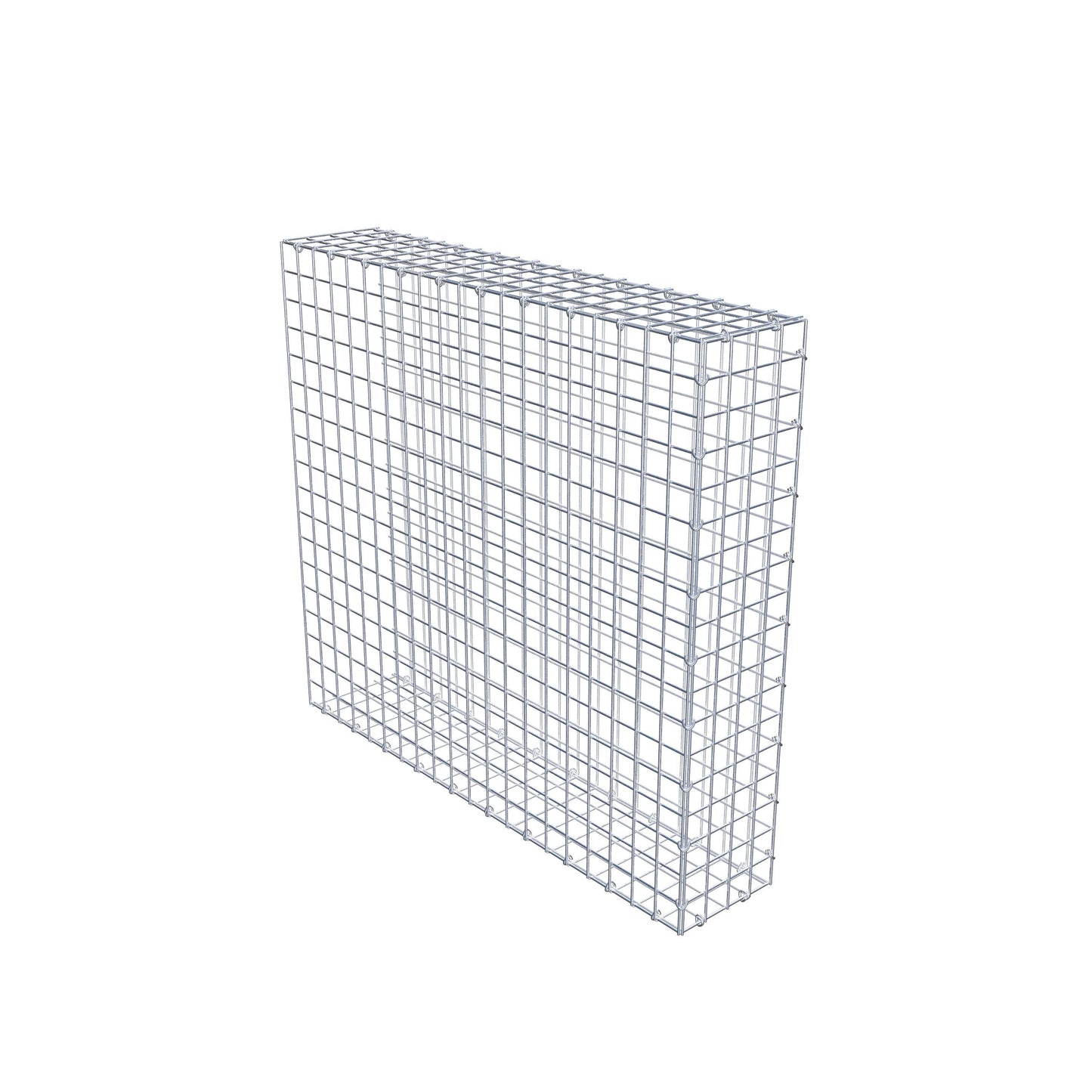Mounted gabion type 2 100 cm x 90 cm x 20 cm (L x H x D), mesh size 5 cm x 5 cm, C-ring