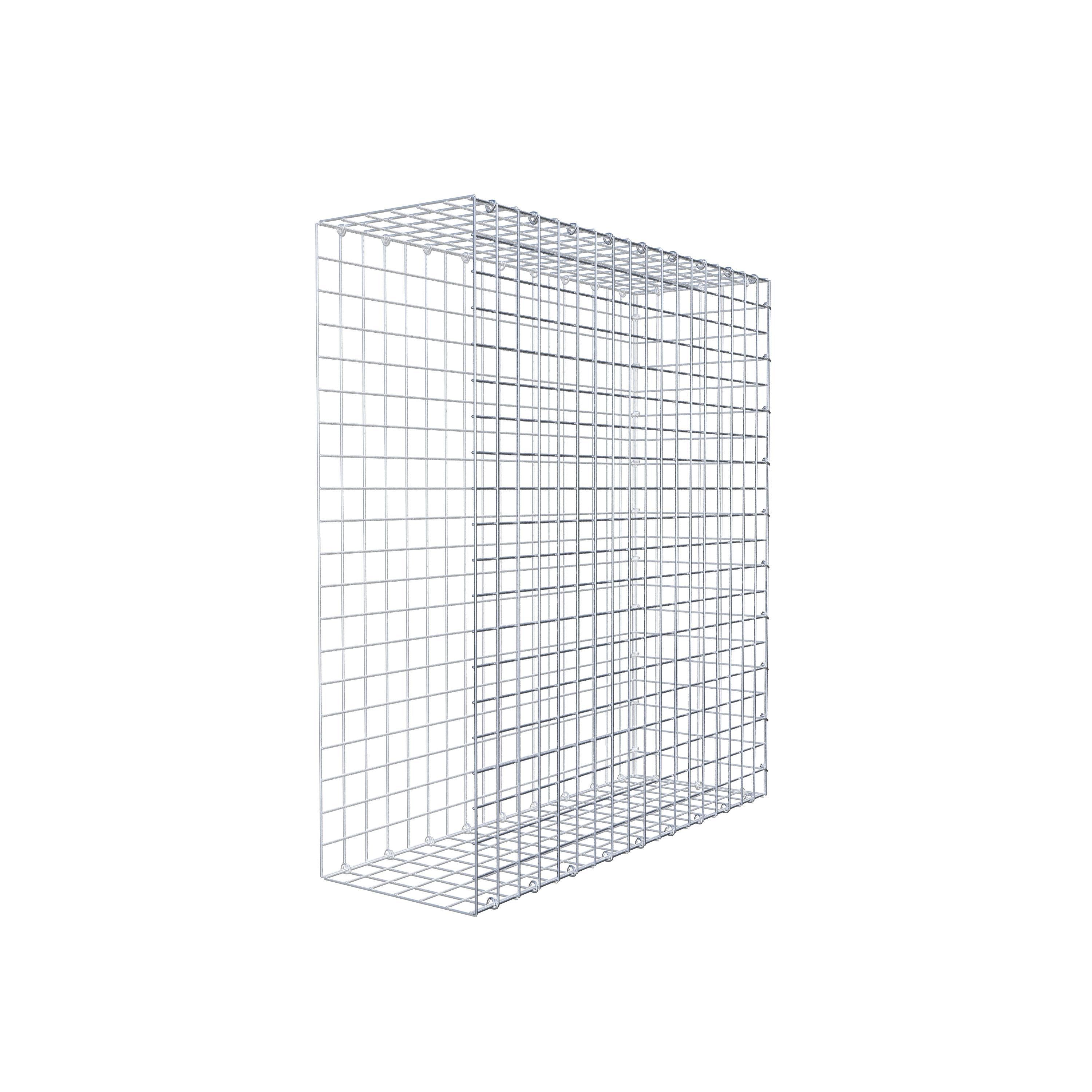 Gabion monté type 2 100 cm x 90 cm x 30 cm (L x H x P), maillage 5 cm x 5 cm, anneau en C