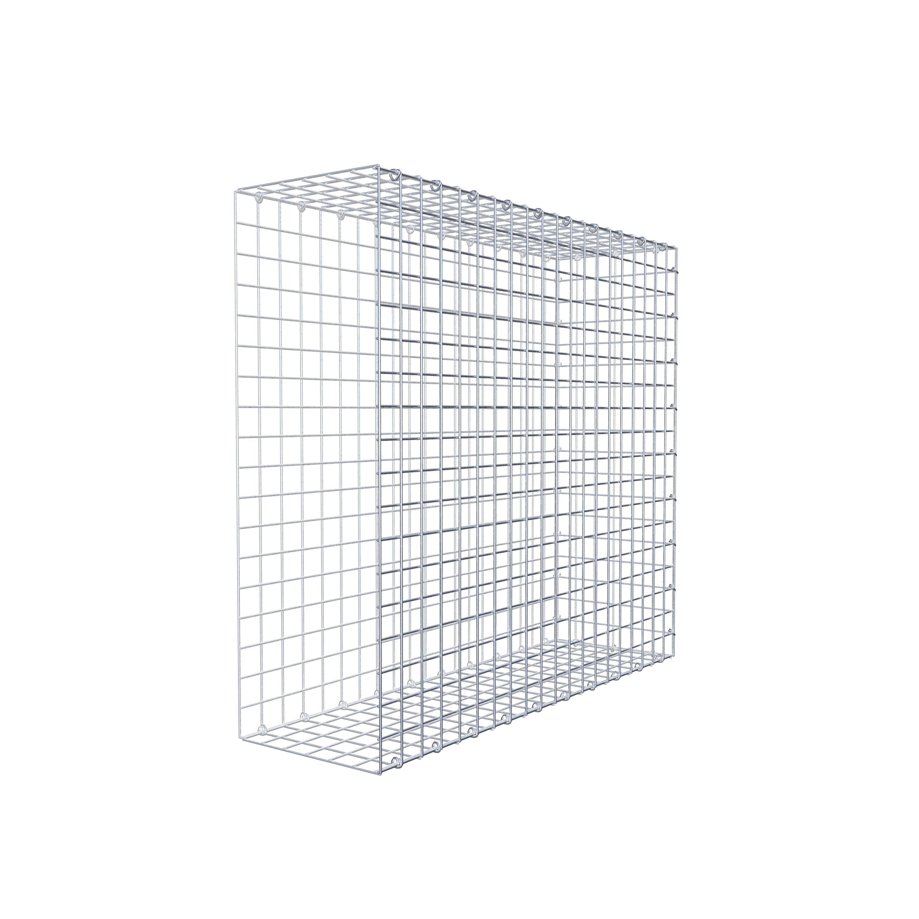 Gabion monté type 2 100 cm x 90 cm x 30 cm (L x H x P), maillage 5 cm x 5 cm, anneau en C