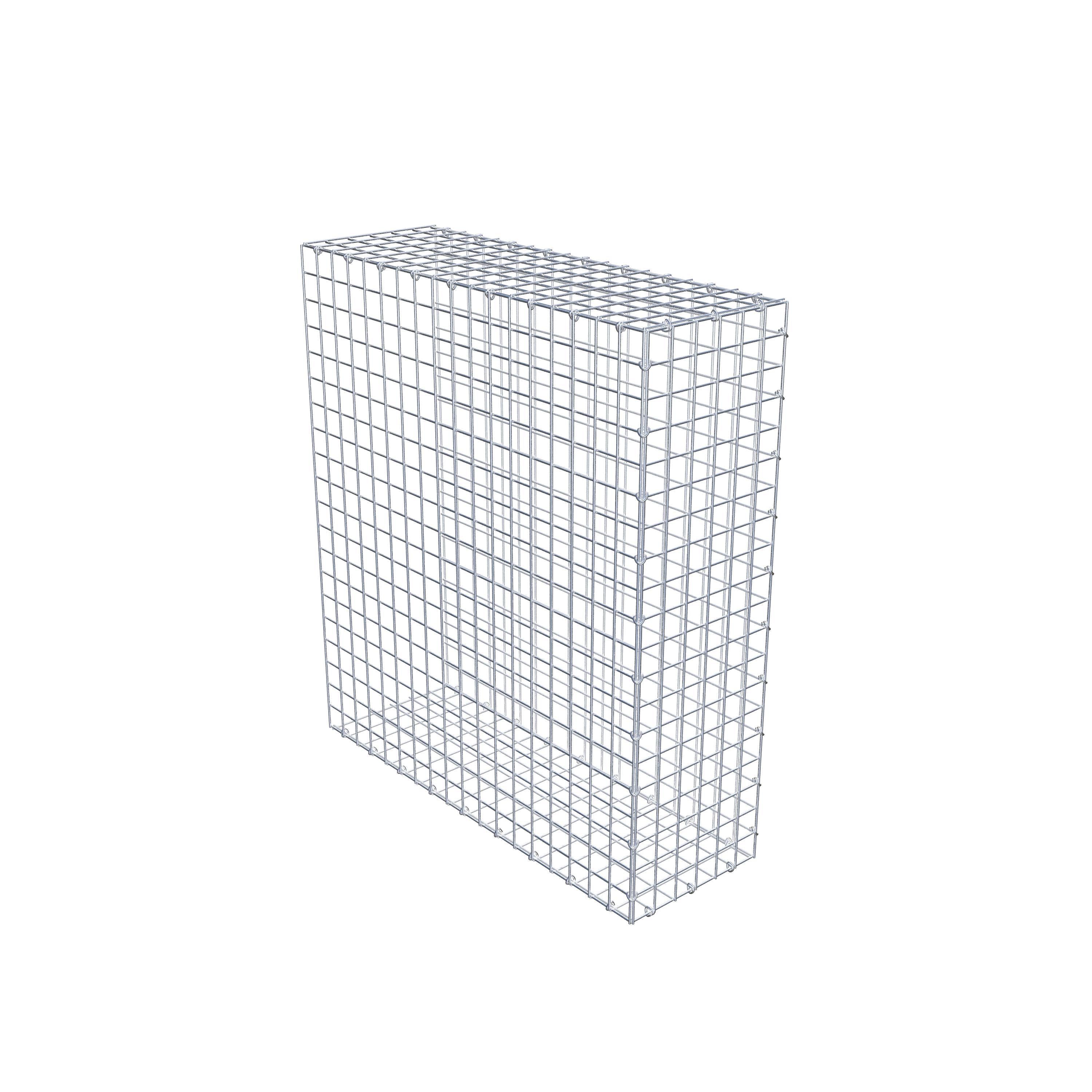 Gabion monté type 2 100 cm x 90 cm x 30 cm (L x H x P), maillage 5 cm x 5 cm, anneau en C