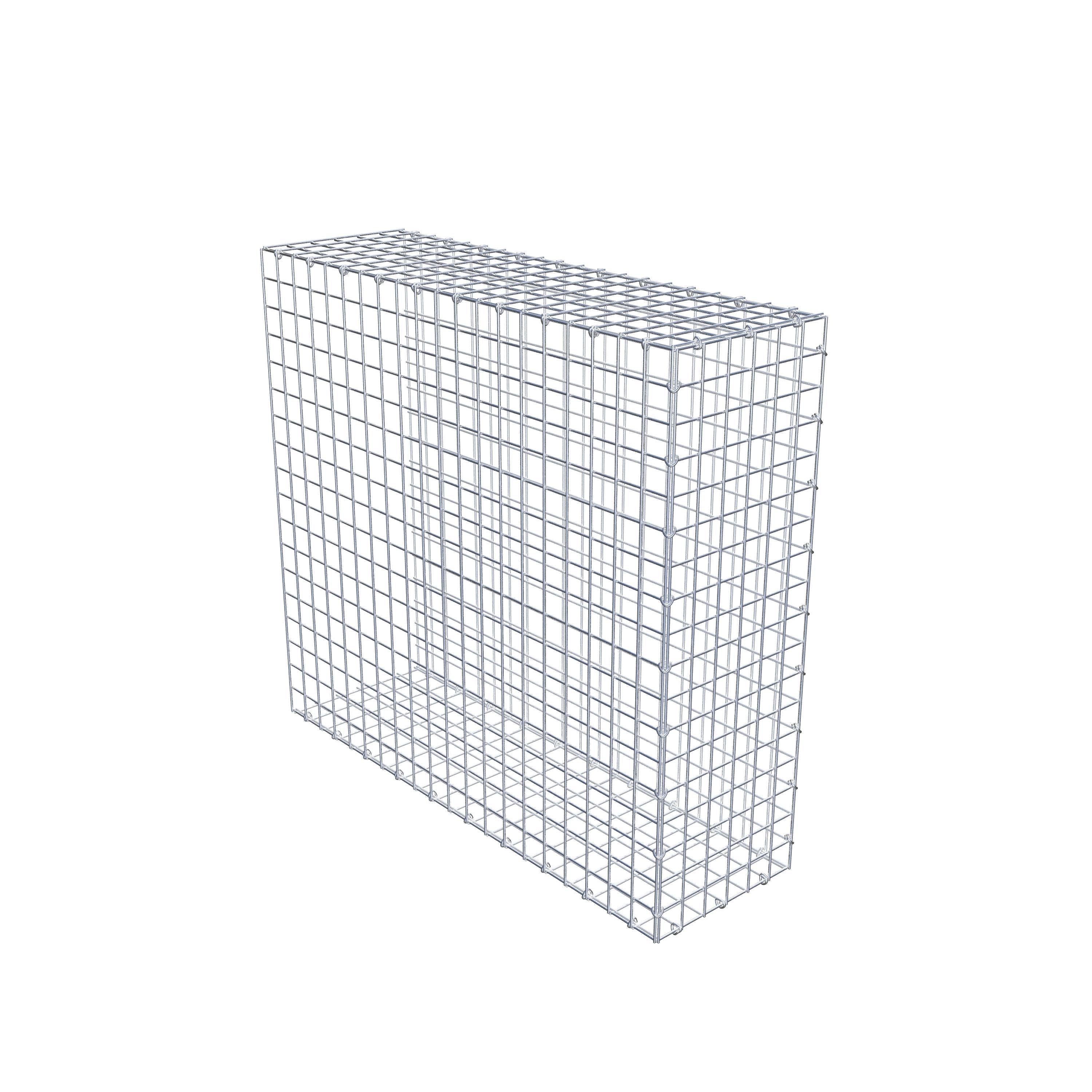 Gabion monté type 2 100 cm x 90 cm x 30 cm (L x H x P), maillage 5 cm x 5 cm, anneau en C