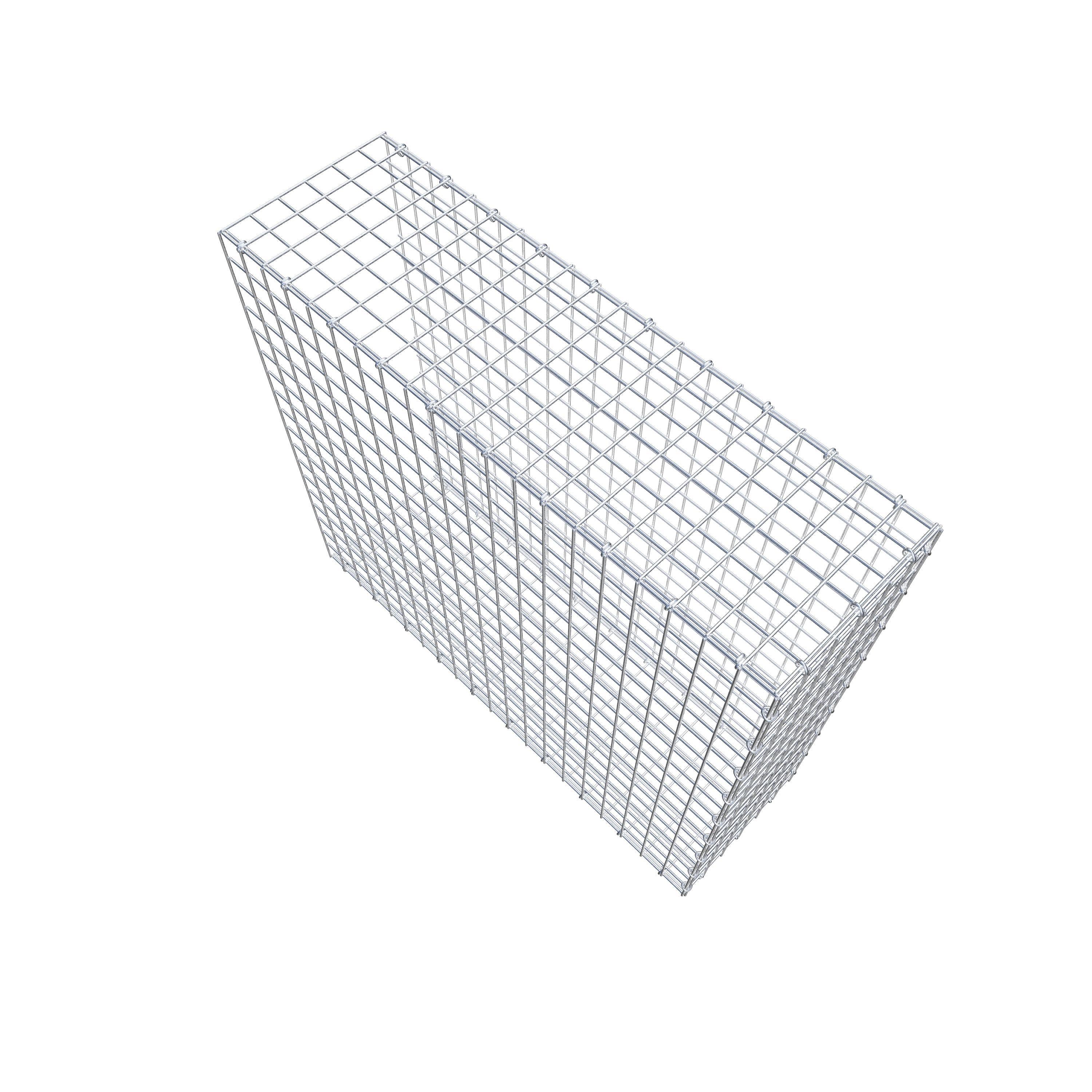 Gabion monté type 2 100 cm x 90 cm x 30 cm (L x H x P), maillage 5 cm x 5 cm, anneau en C