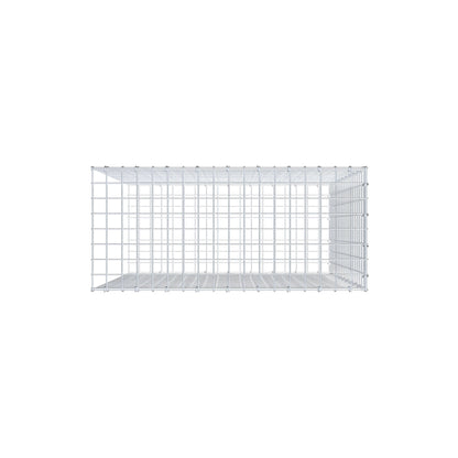 Monteret gabion type 2 100 cm x 90 cm x 40 cm (L x H x D), maskestørrelse 5 cm x 5 cm, C-ring