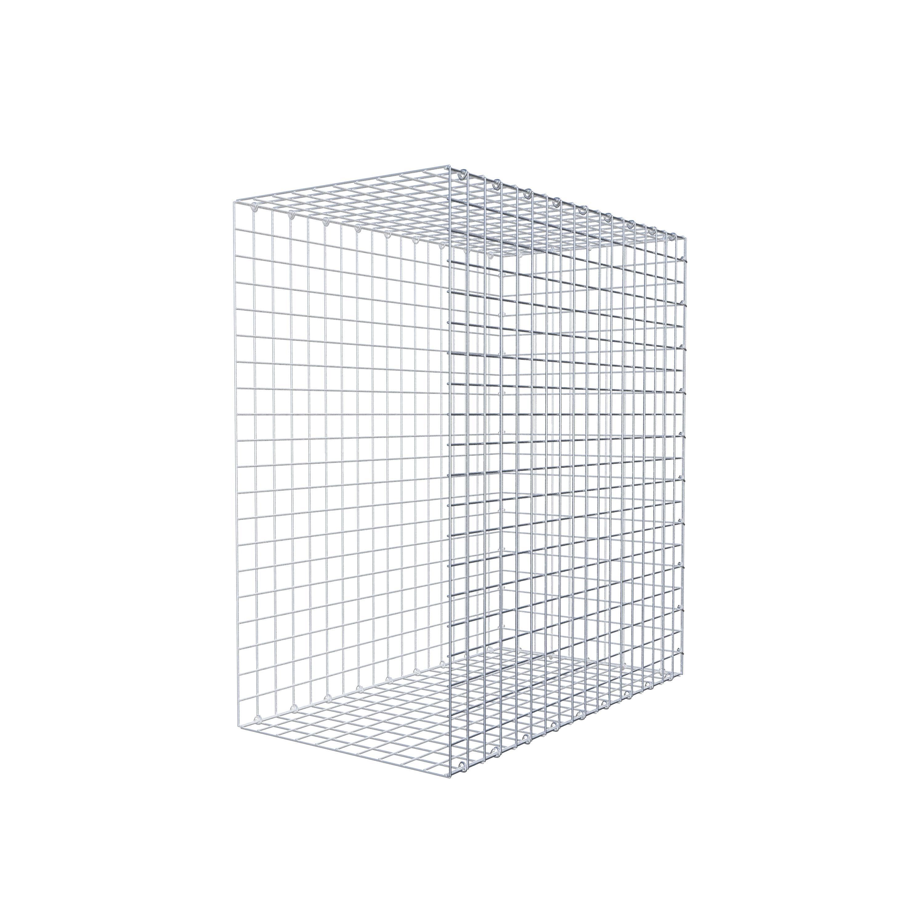 Gabion monté type 2 100 cm x 90 cm x 50 cm (L x H x P), maillage 5 cm x 5 cm, anneau en C