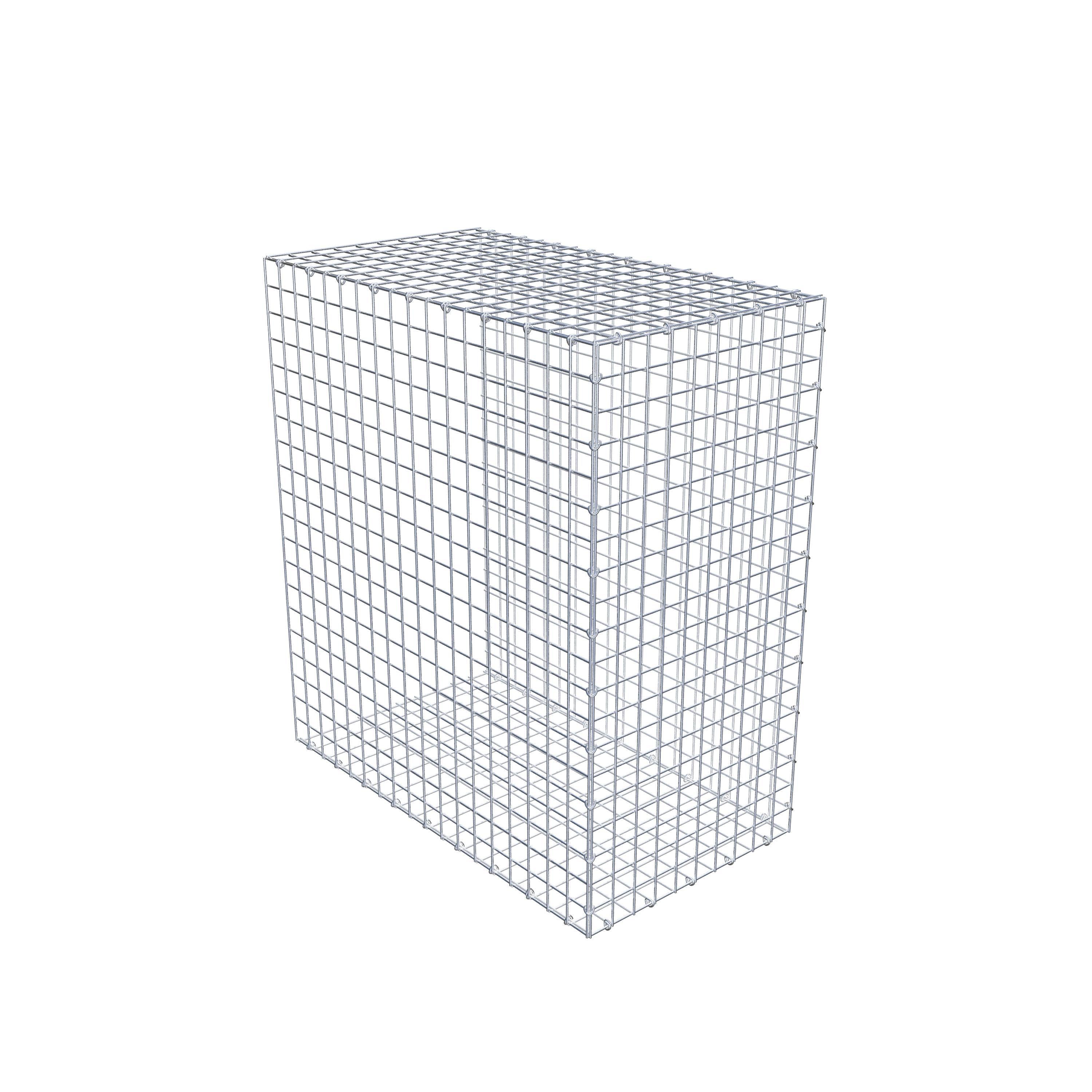 Gabion monté type 2 100 cm x 90 cm x 50 cm (L x H x P), maillage 5 cm x 5 cm, anneau en C