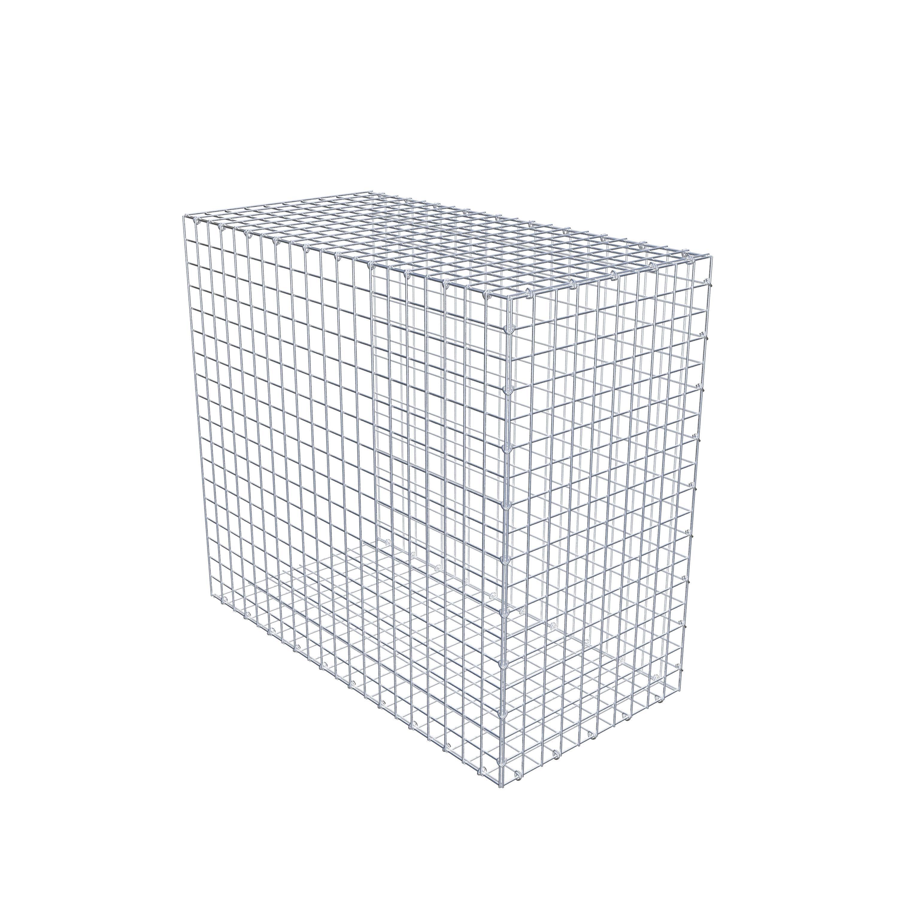 Gabion monté type 2 100 cm x 90 cm x 50 cm (L x H x P), maillage 5 cm x 5 cm, anneau en C