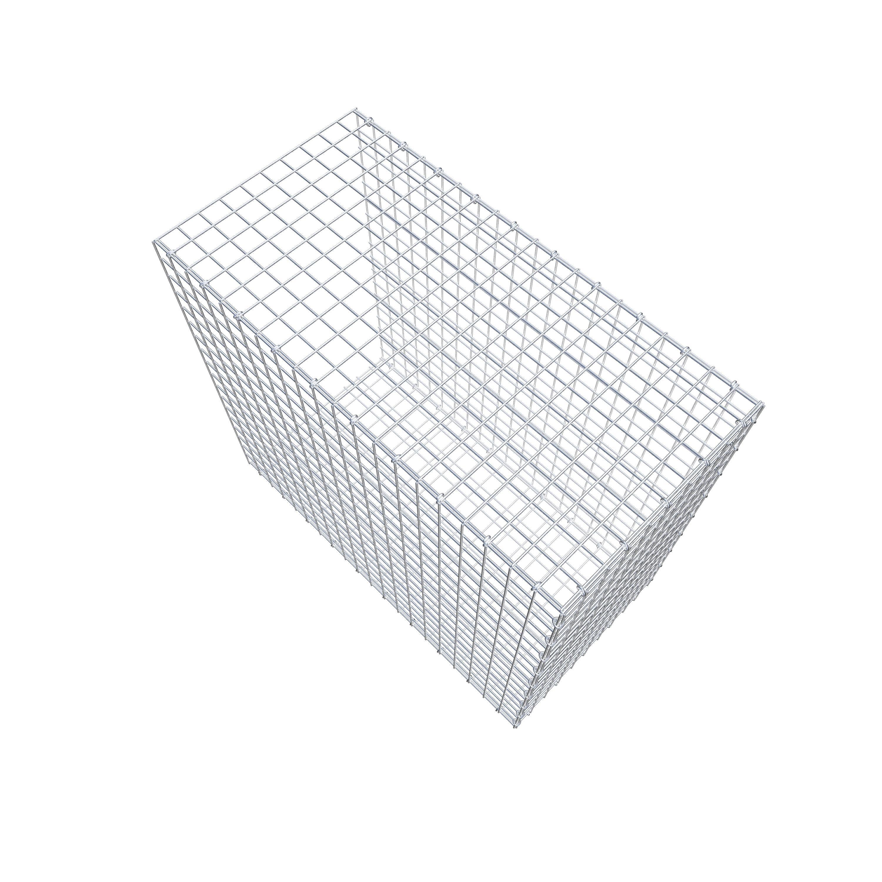 Gabion monté type 2 100 cm x 90 cm x 50 cm (L x H x P), maillage 5 cm x 5 cm, anneau en C