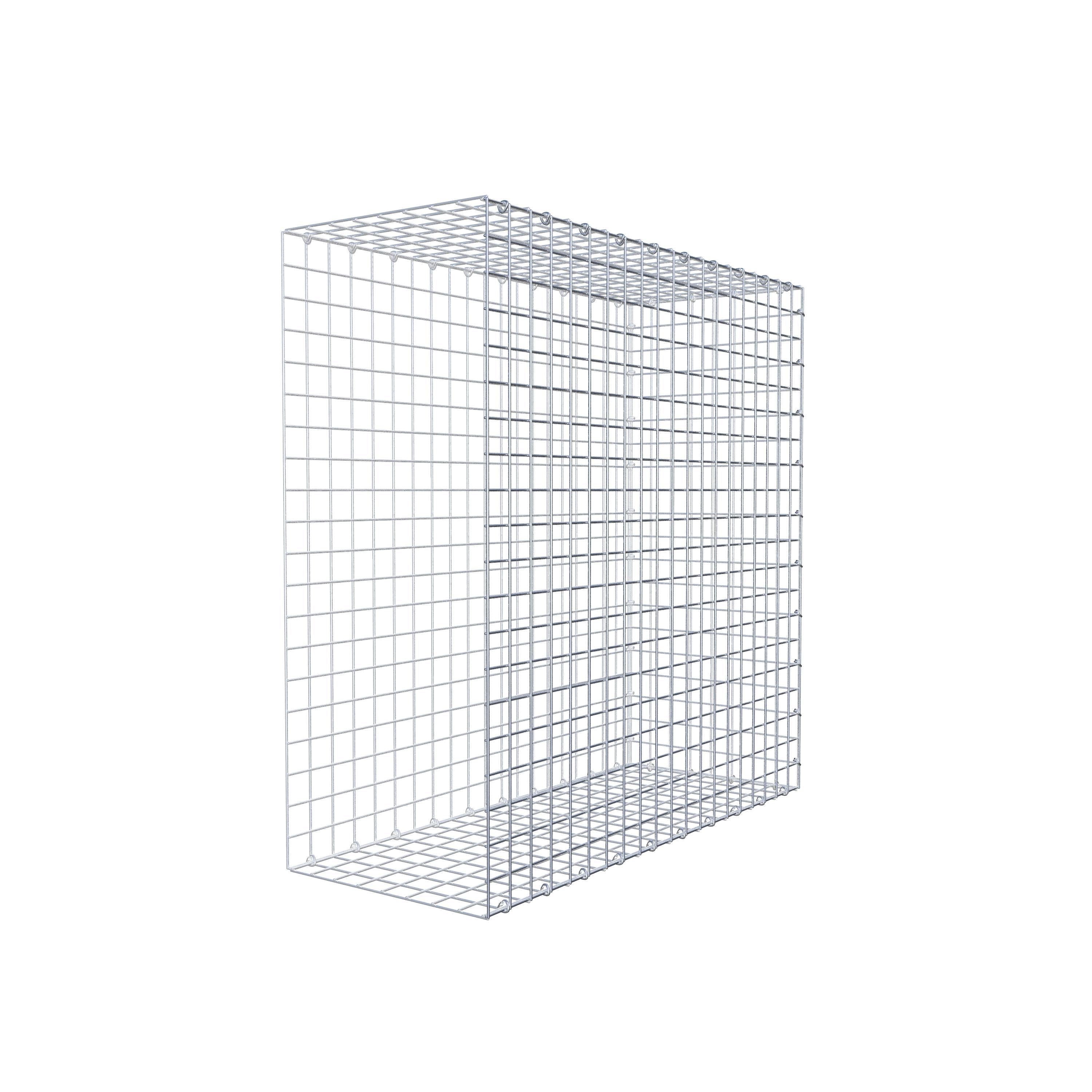 Gabion monté type 2 100 cm x 100 cm x 40 cm (L x H x P), maillage 5 cm x 5 cm, anneau en C