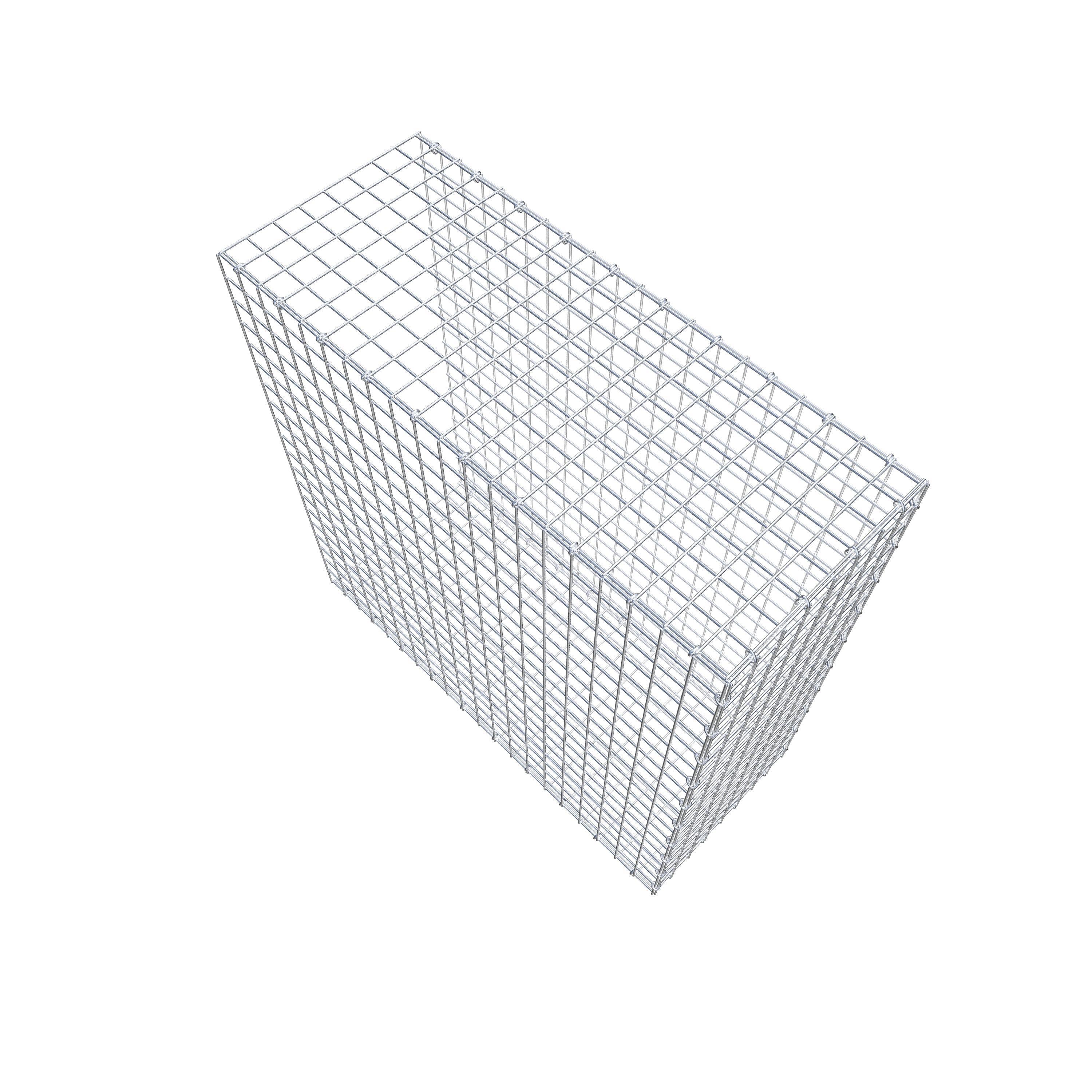 Gabion monté type 2 100 cm x 100 cm x 40 cm (L x H x P), maillage 5 cm x 5 cm, anneau en C