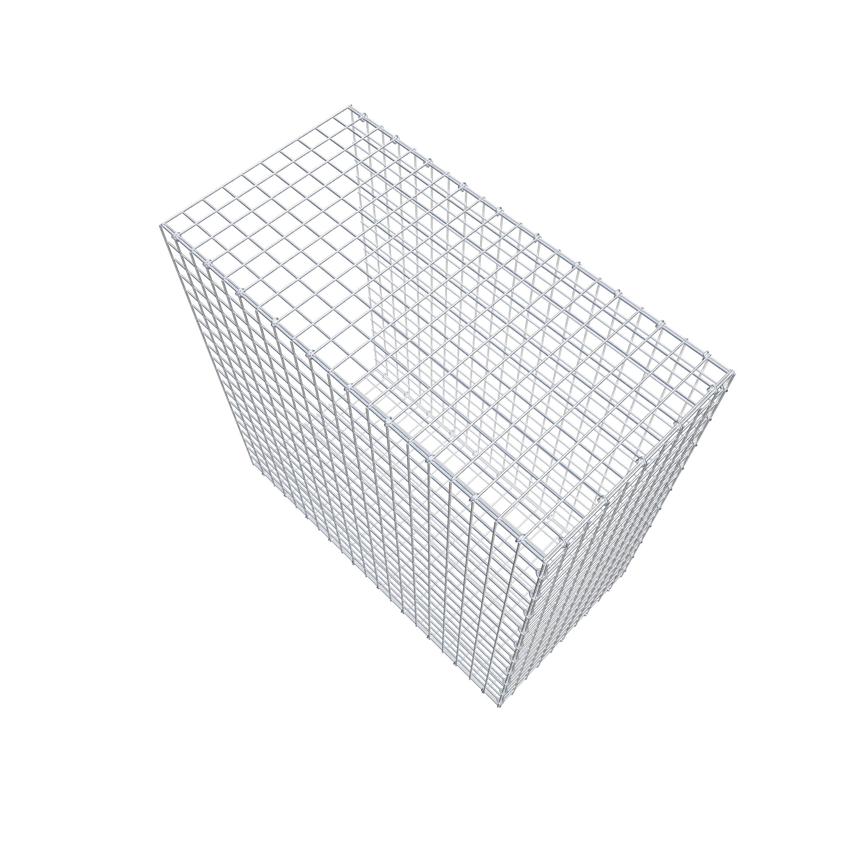 Gabion monté type 2 100 cm x 100 cm x 50 cm (L x H x P), maillage 5 cm x 5 cm, anneau en C