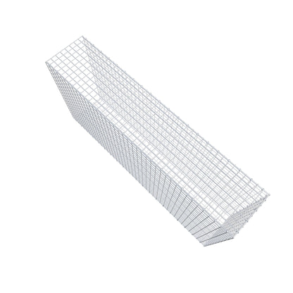 Gavión acoplable tipo 2 200 cm x 100 cm x 40 cm (L x A x P), malla 5 cm x 5 cm, anillo en C