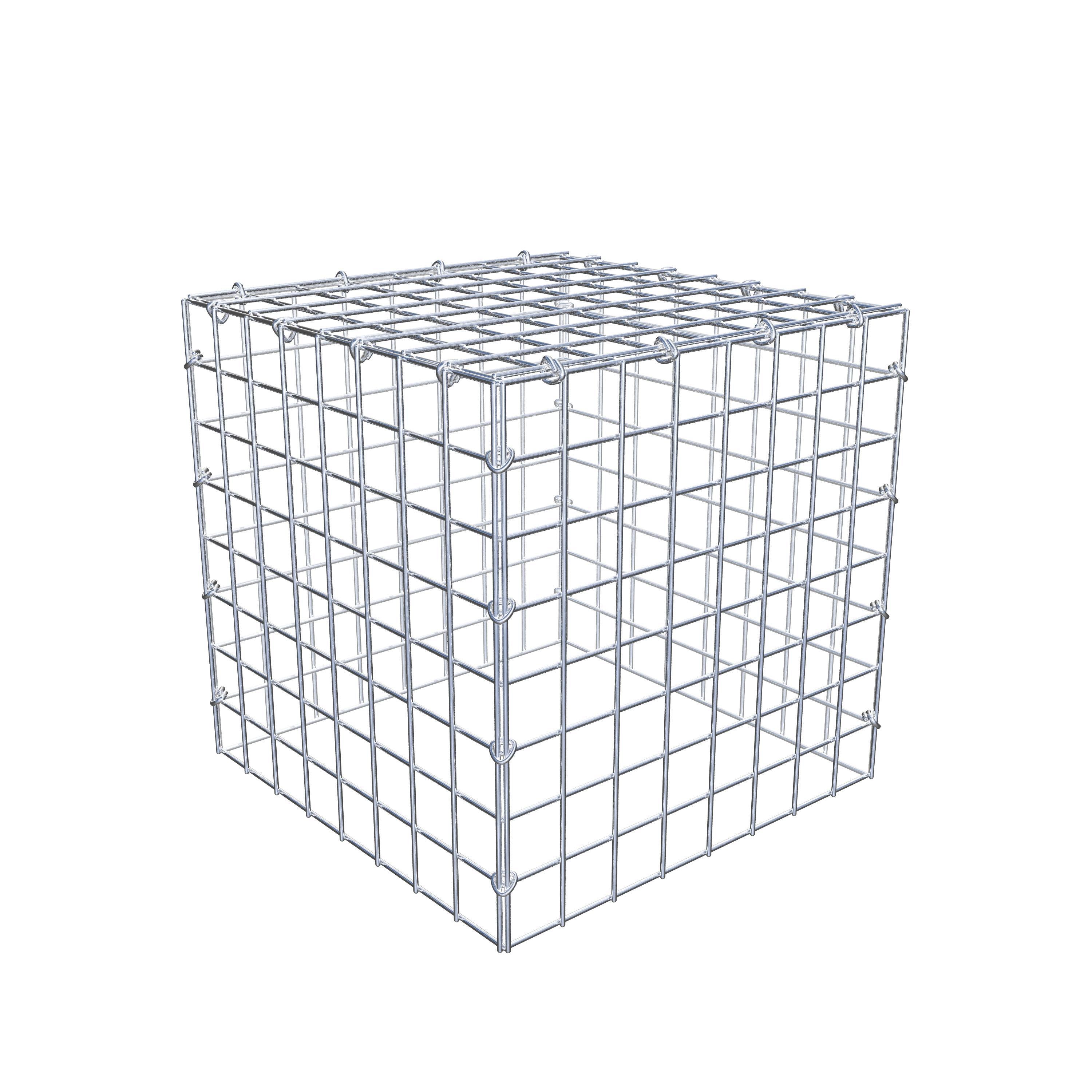 Gabion monté type 3 40 cm x 40 cm x 40 cm (L x H x P), maillage 5 cm x 5 cm, anneau en C