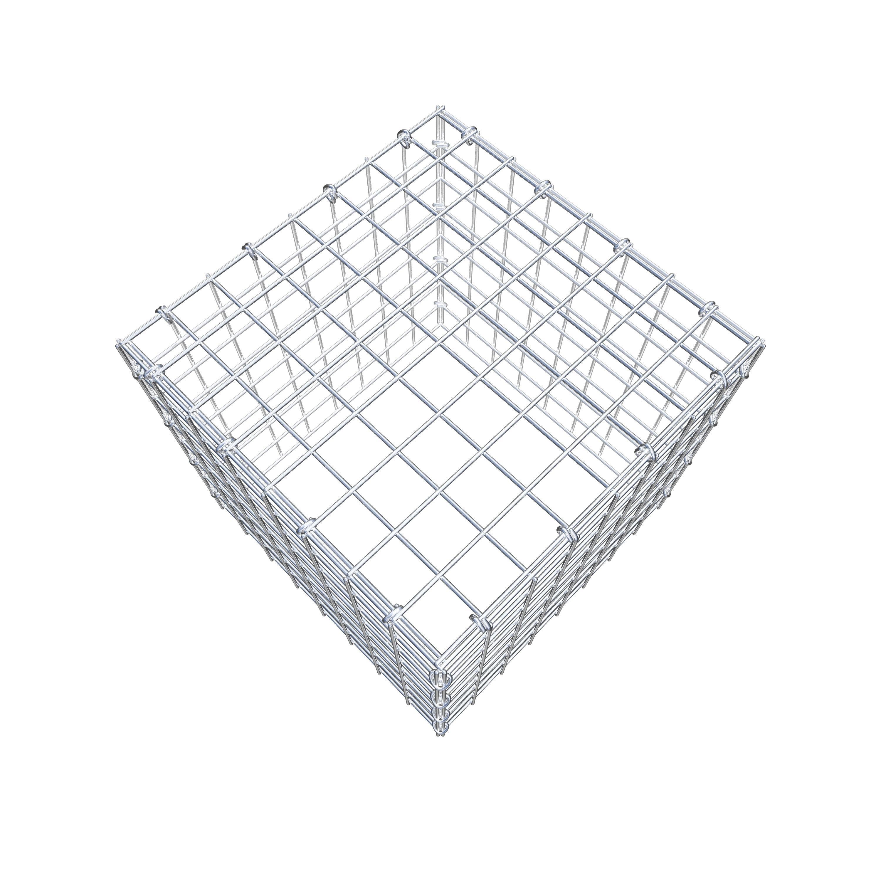 Gabion monté type 3 40 cm x 40 cm x 40 cm (L x H x P), maillage 5 cm x 5 cm, anneau en C